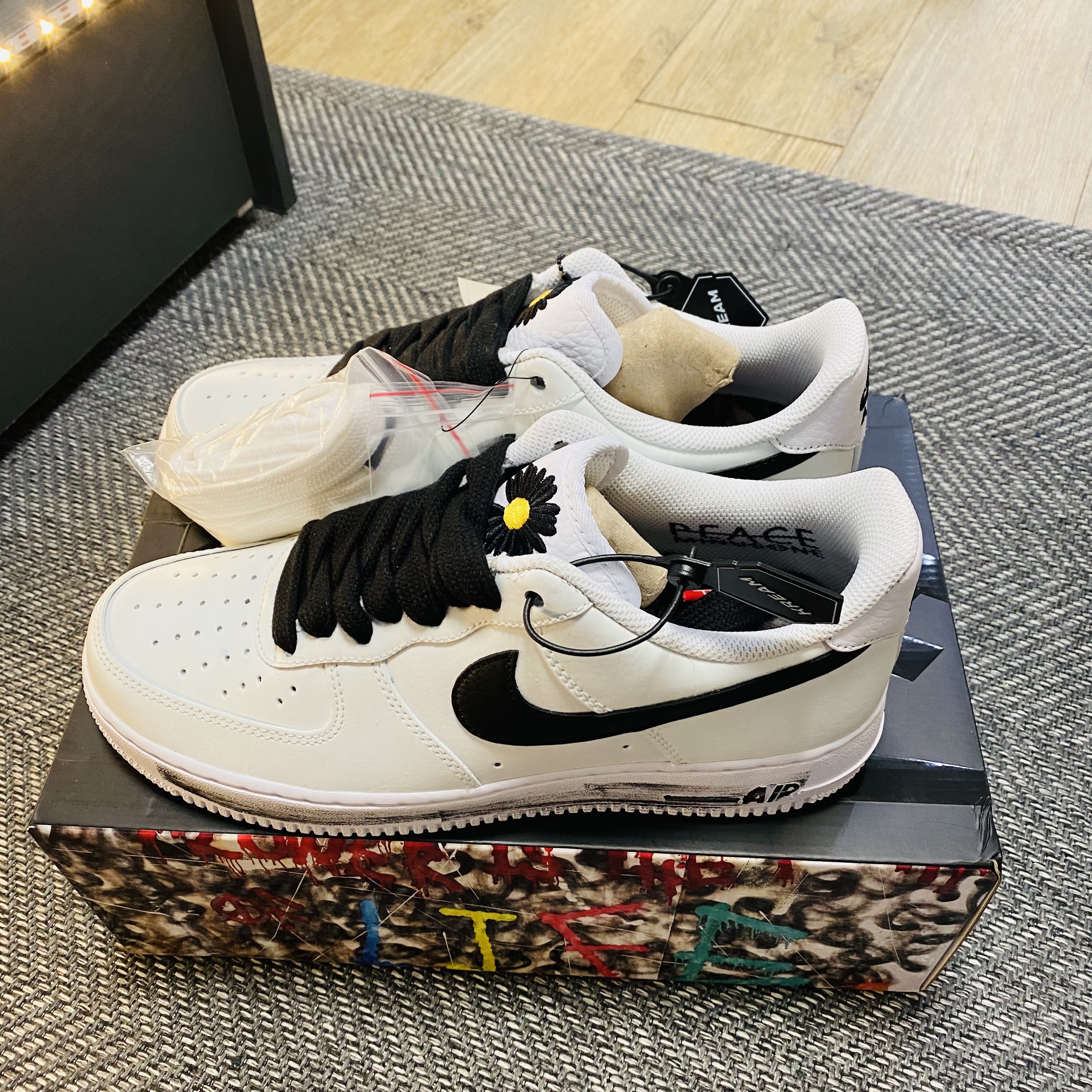 Nike x Peaceminusone Air Force 1 Low Para-Noise 2.0 착용 스타일 - 1