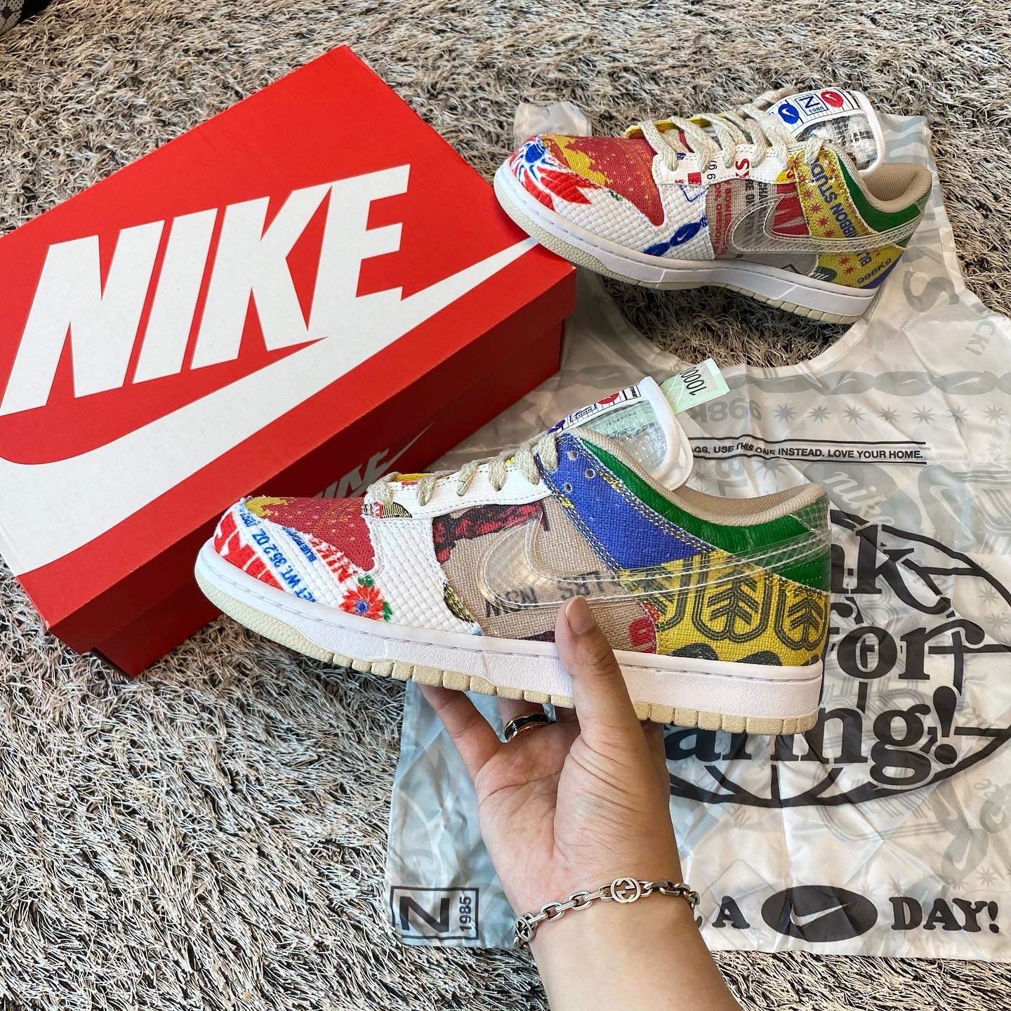 Nike Dunk Low SP City Market 착용 스타일 - 1