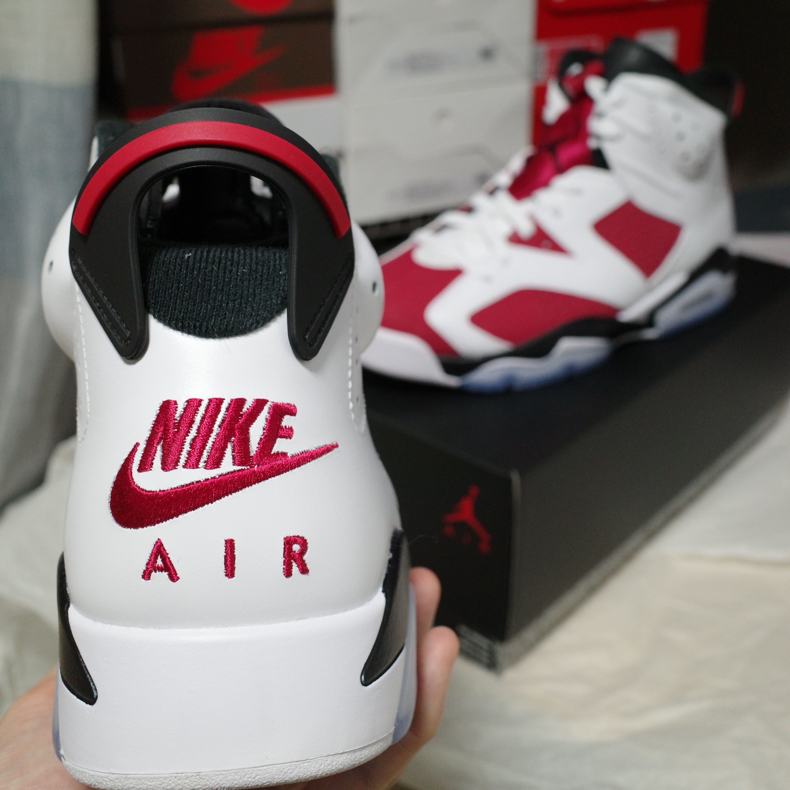 Jordan 6 Retro Carmine 2014, Jordan 6 Retro Carmine 2021 착용 스타일 - 2