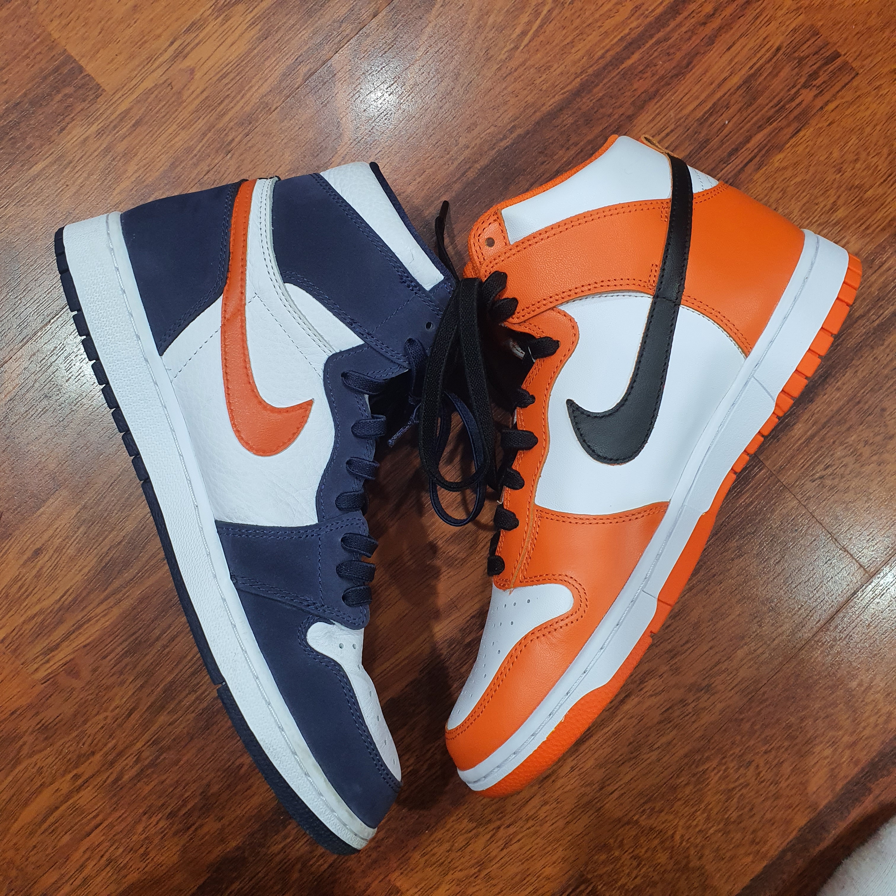 Nike Dunk High Retro Orange Blaze, Nike Dunk Low SP Syracuse 2020 착용 스타일 - 4