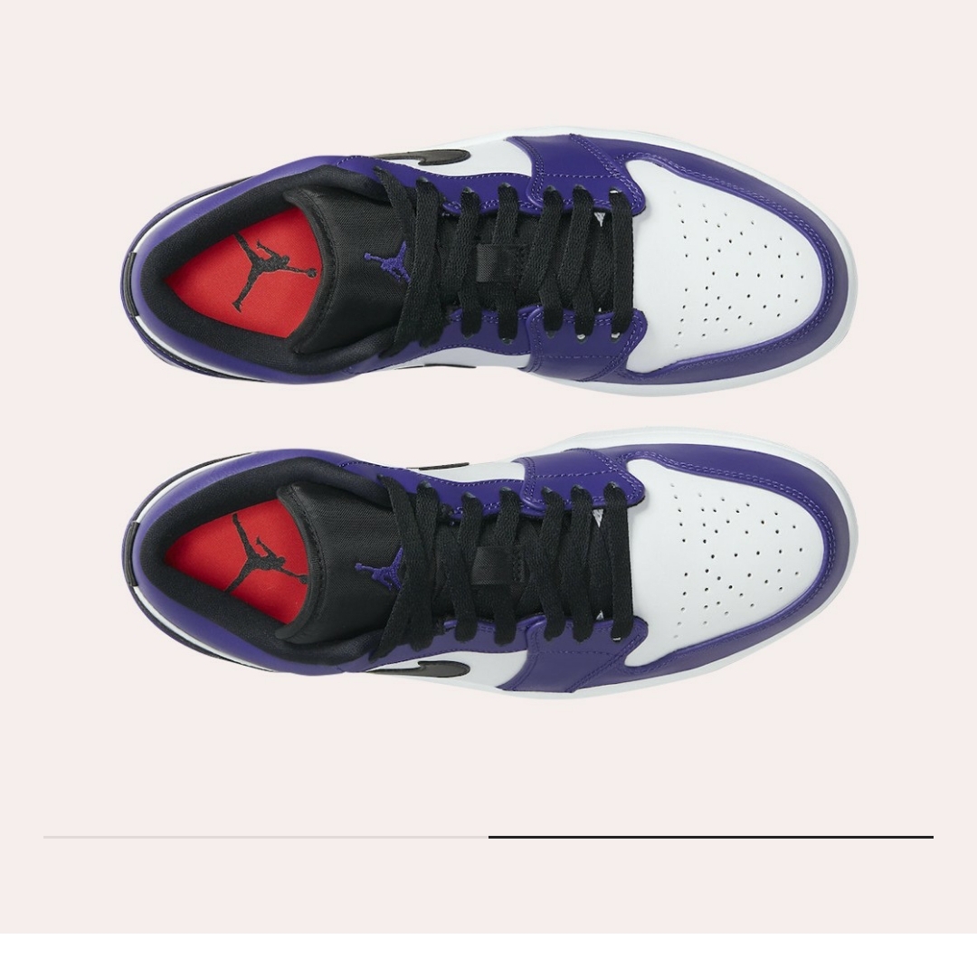 Jordan 1 Low Court Purple 2020 착용 스타일 - 1