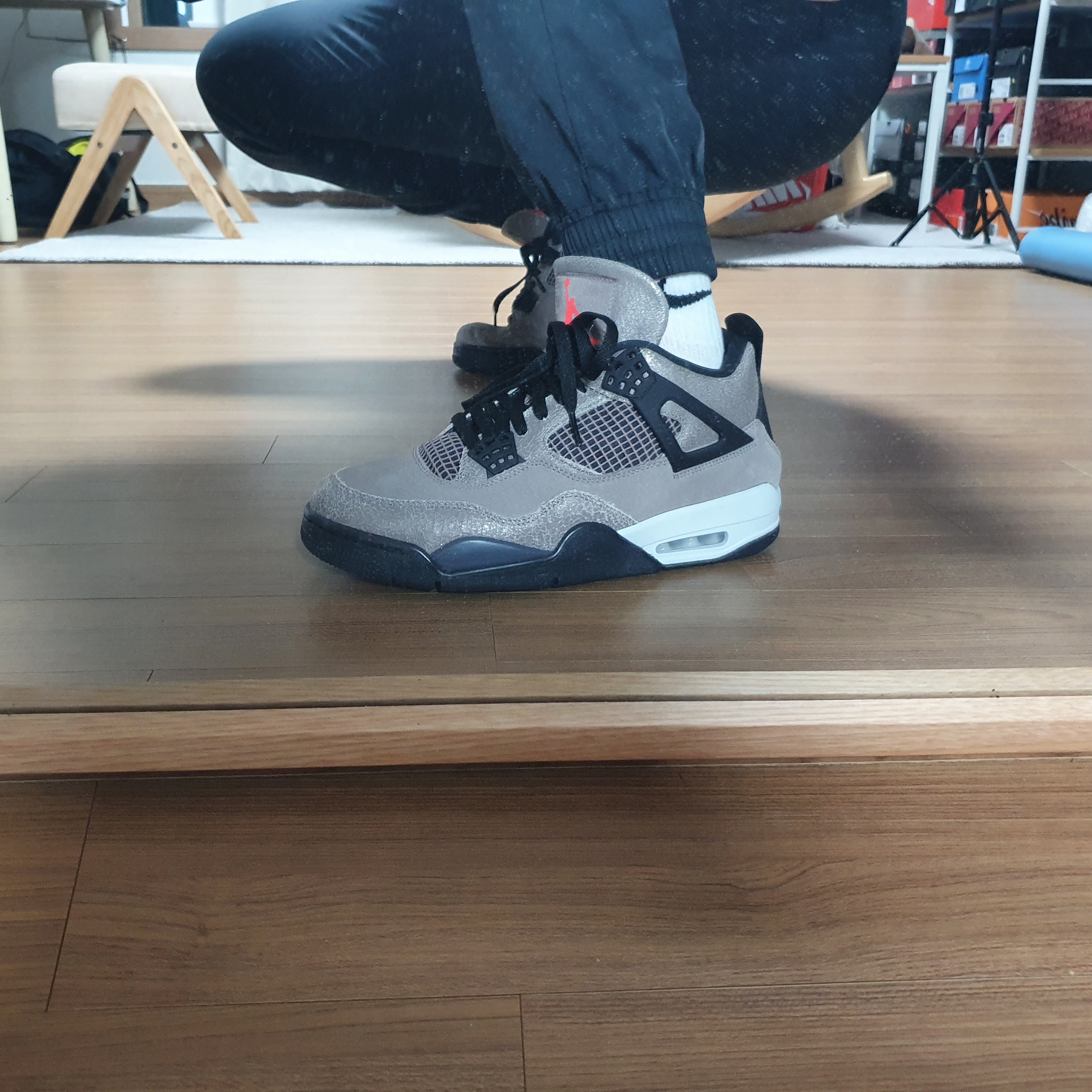 Jordan 4 Retro Taupe Haze 착용 스타일 - 1