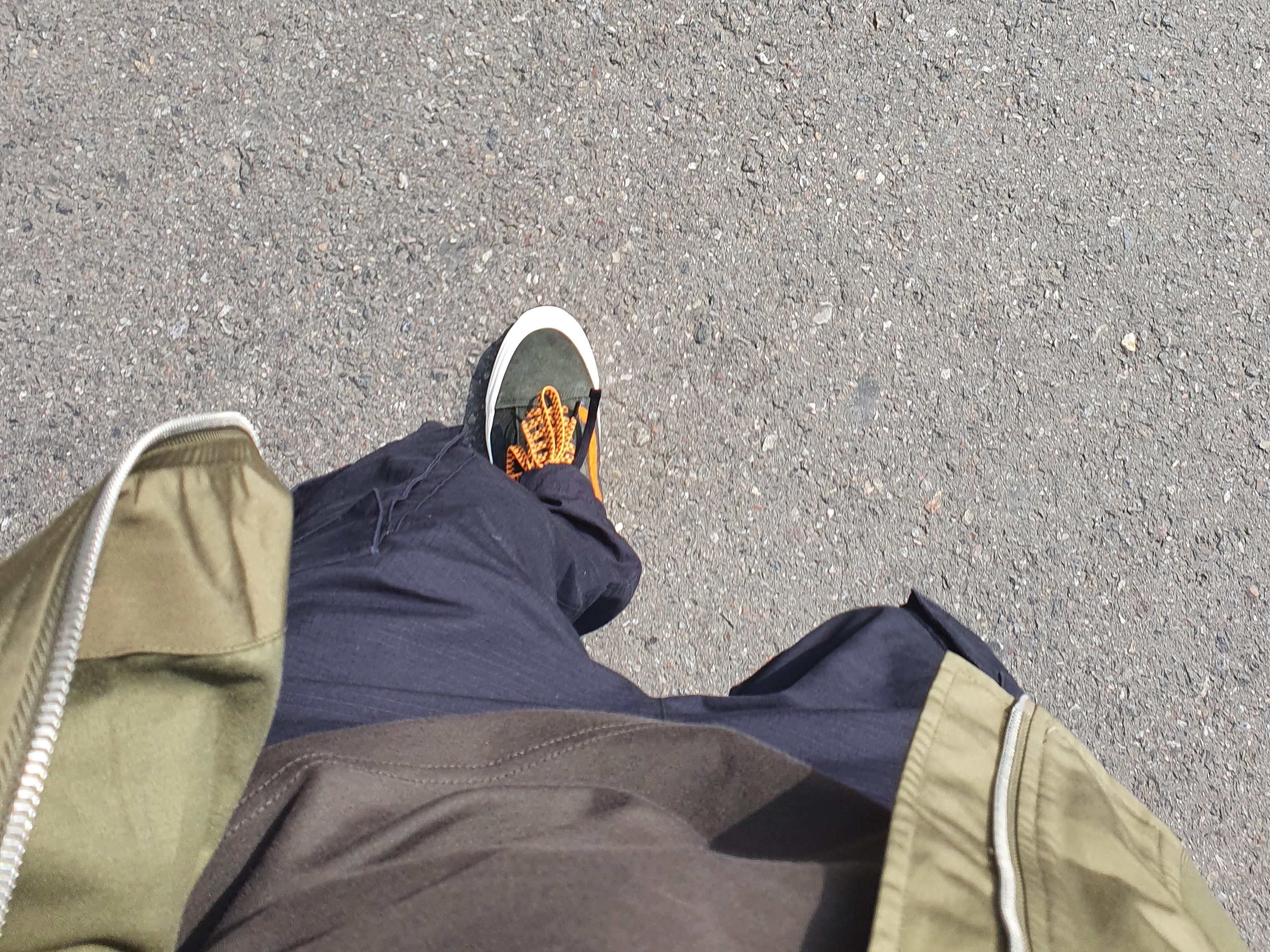 Vans Vault x Porter OG Old Skool LX Forest night 착용 스타일 - 2