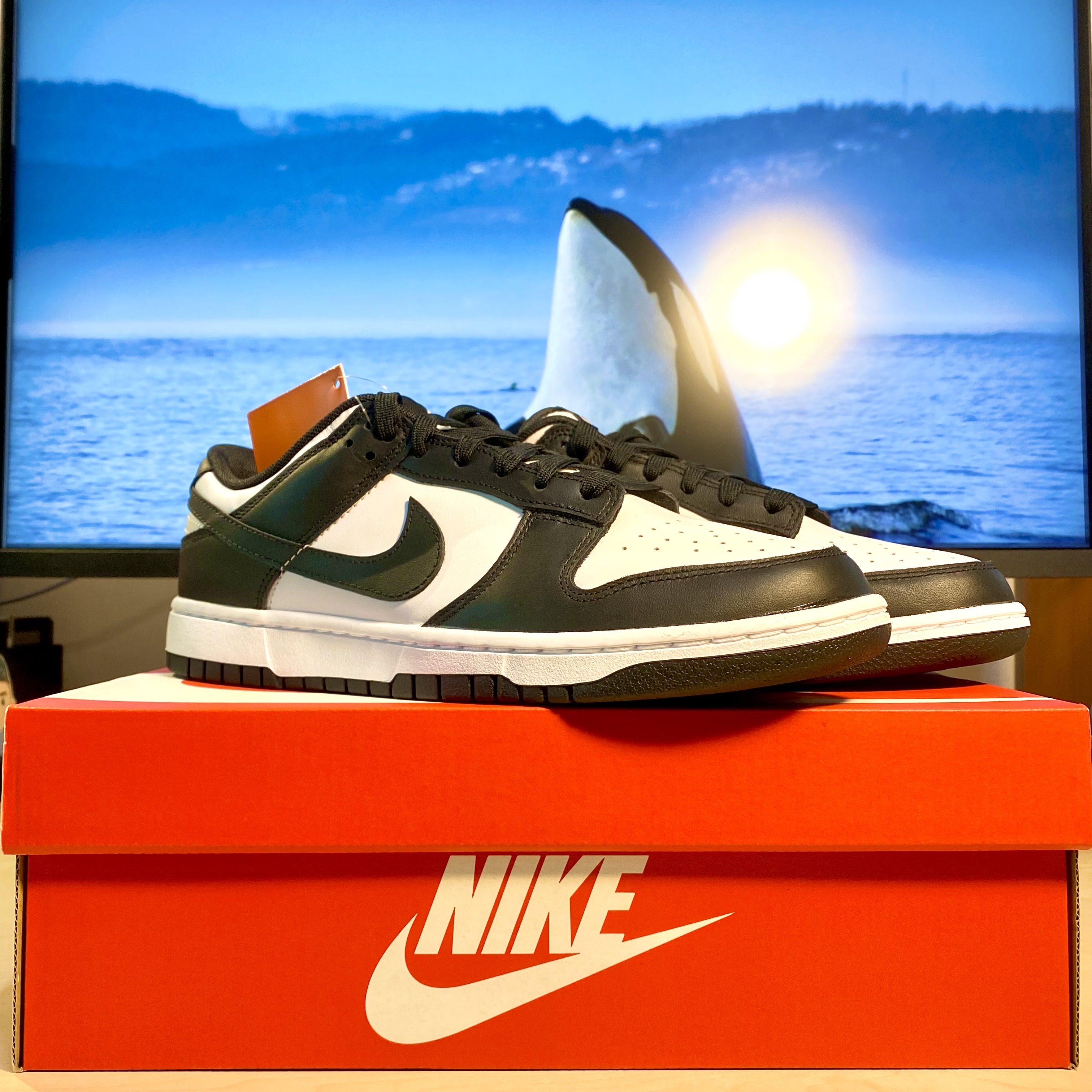 Nike Dunk Low Retro Black 착용 스타일 - 1