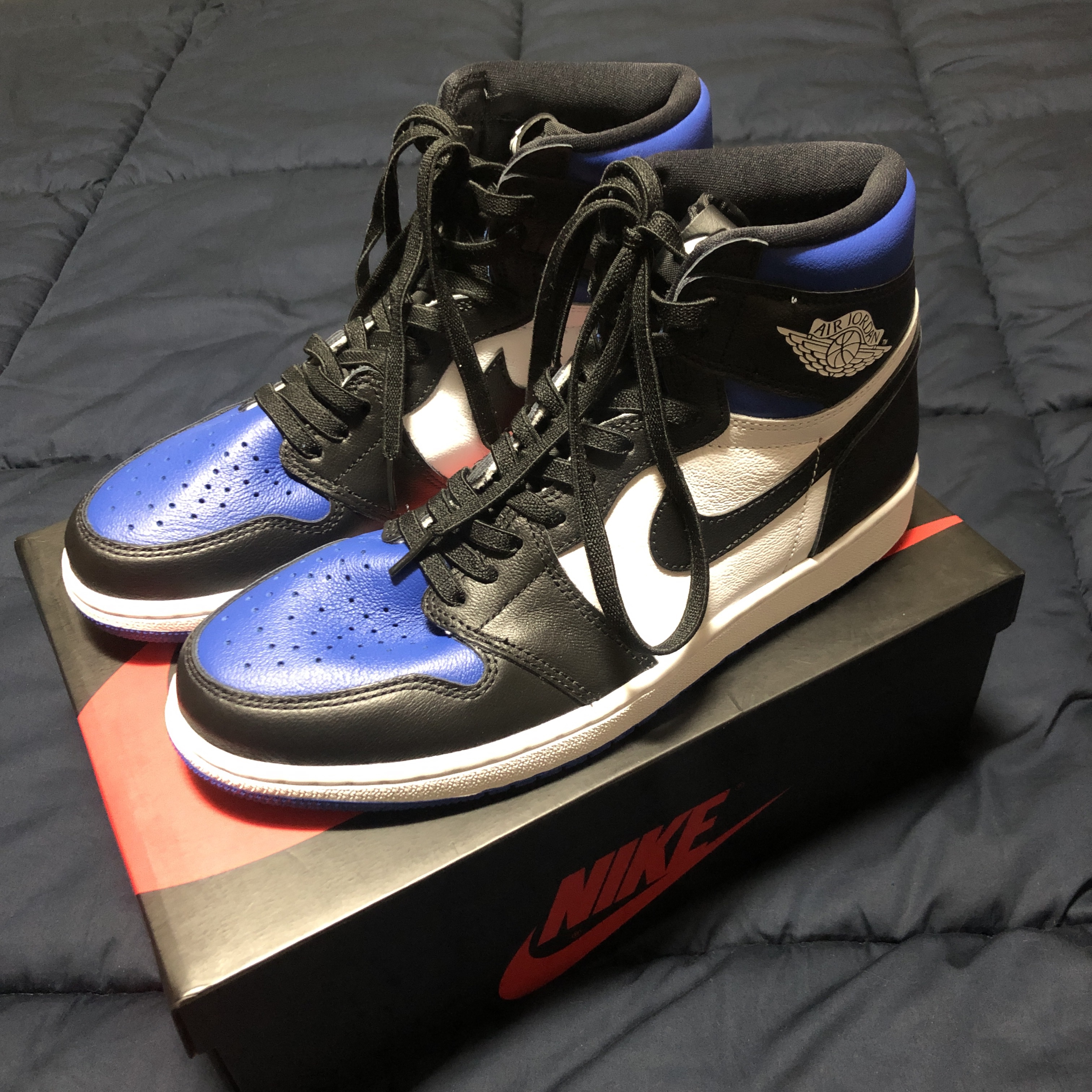 Jordan 1 Retro High OG CO.JP Midnight Navy, Jordan 1 Retro High OG Royal Toe 착용 스타일 - 2