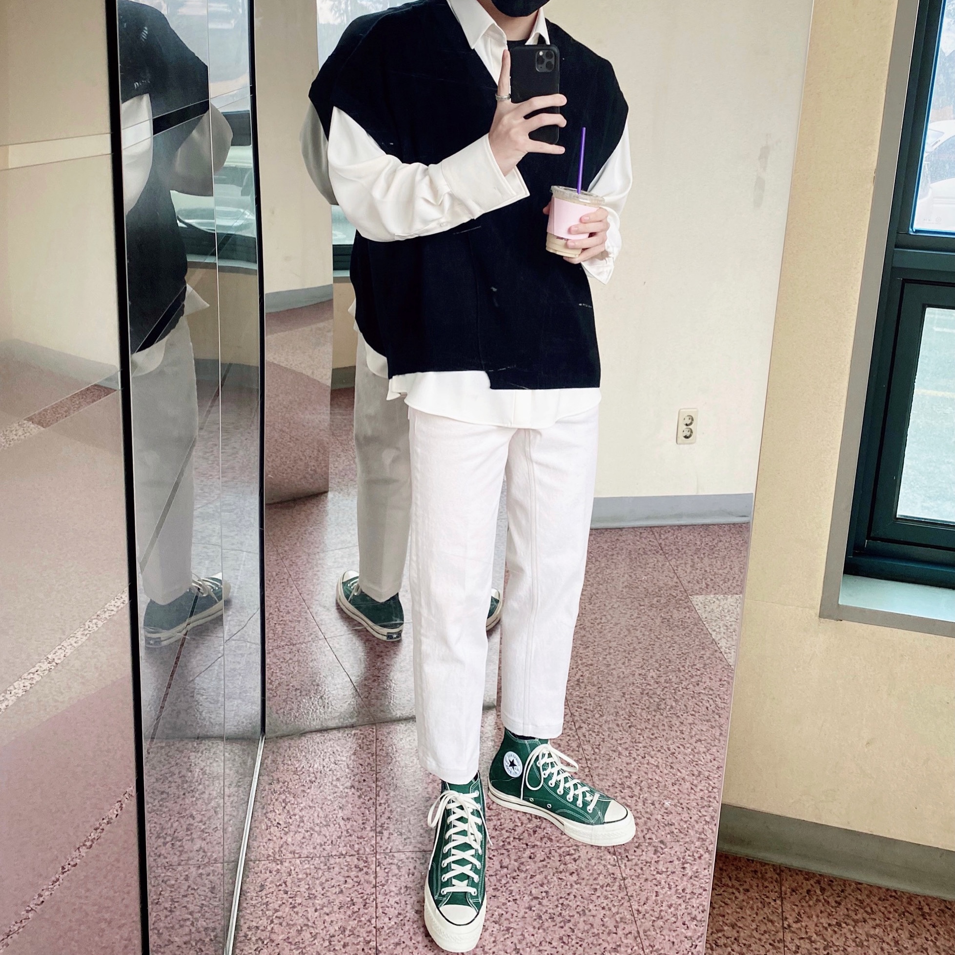 Converse Chuck 70 Hi Black 착용 스타일