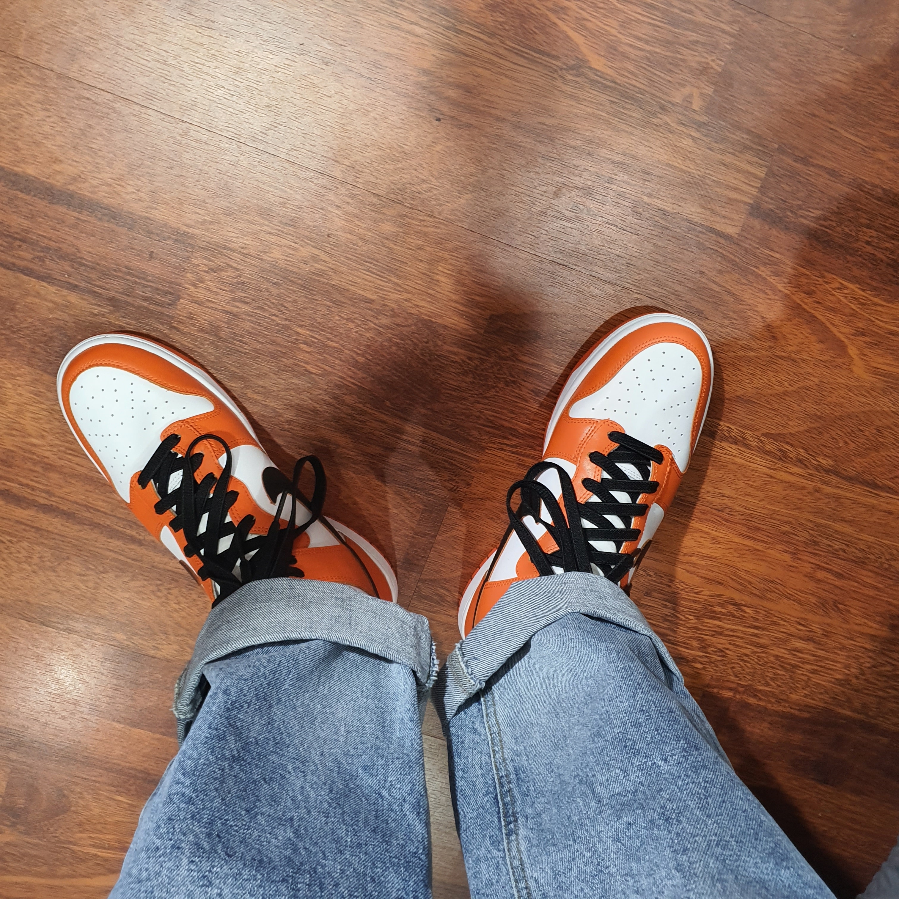 Nike Dunk High Retro Orange Blaze, Nike Dunk Low SP Syracuse 2020 착용 스타일 - 5