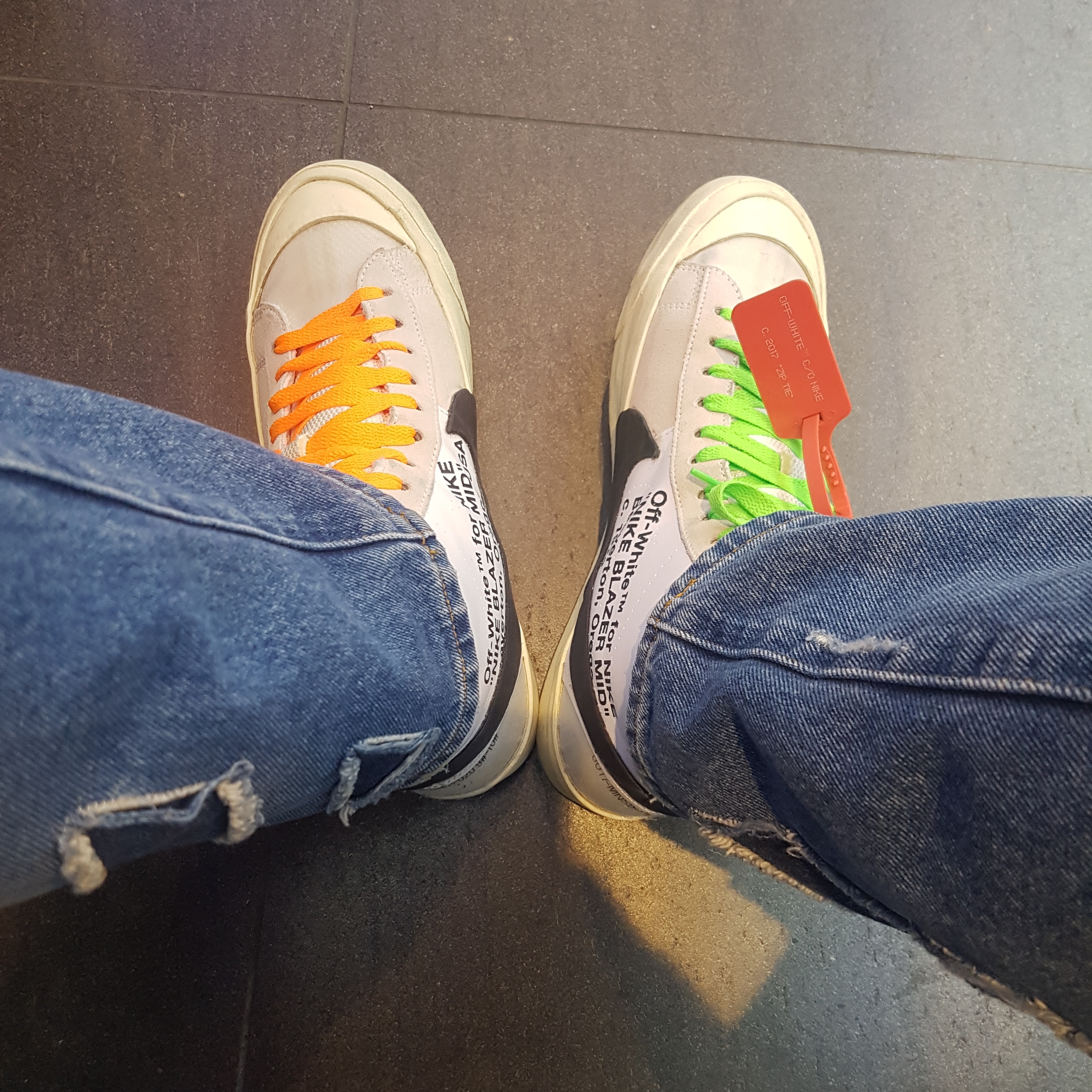 Nike x Off-White Blazer Mid White OG The Ten 착용 스타일