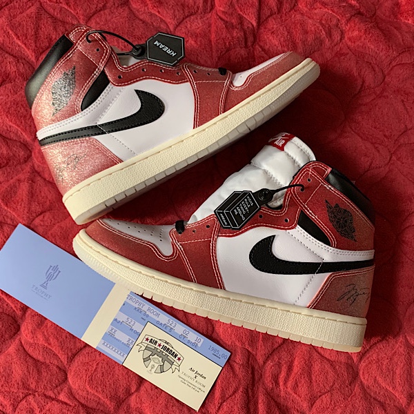 Jordan 1 x Trophy Room Retro High OG SP Chicago 착용 스타일