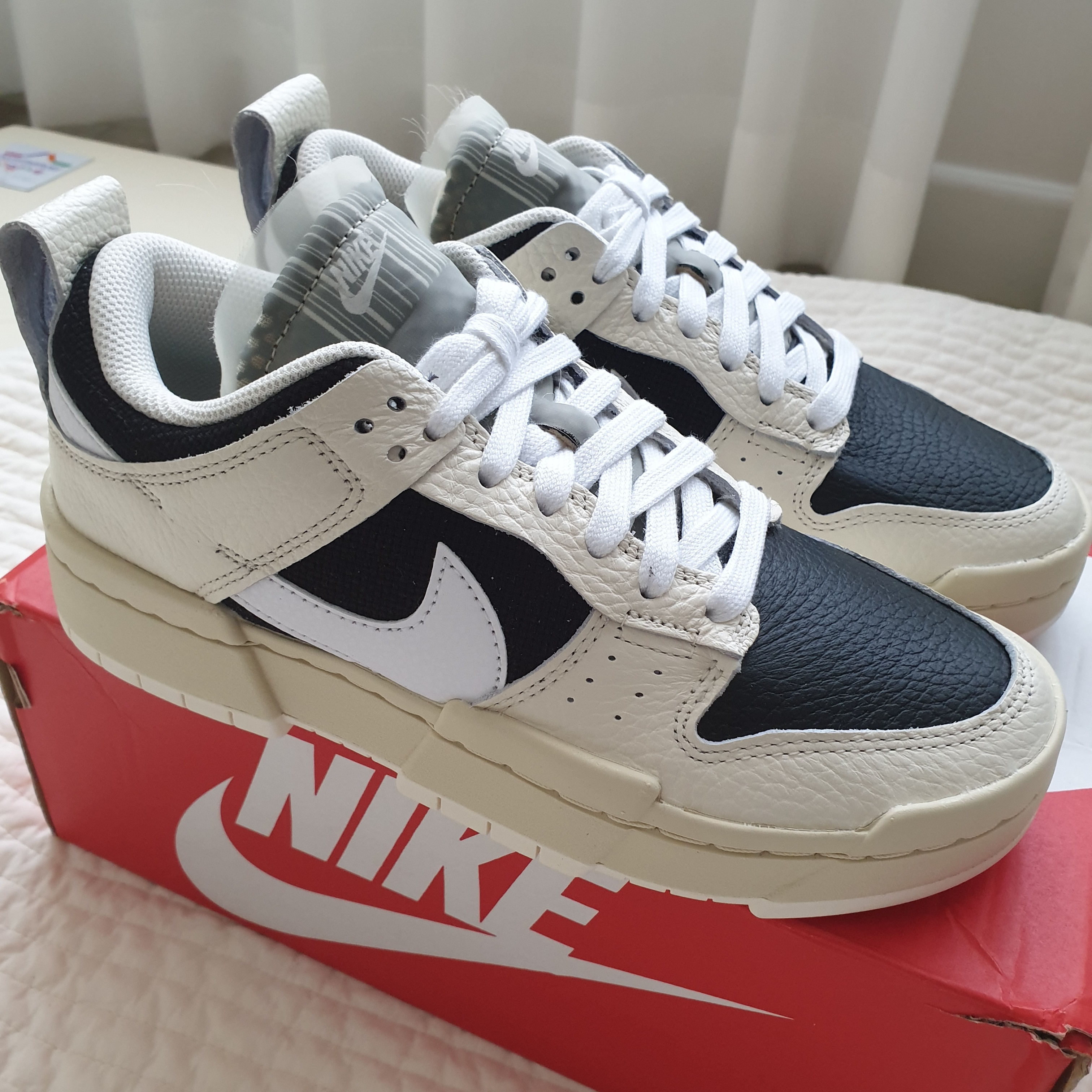 (W) Nike Dunk Low Disrupt Pale Ivory 착용 스타일 - 2