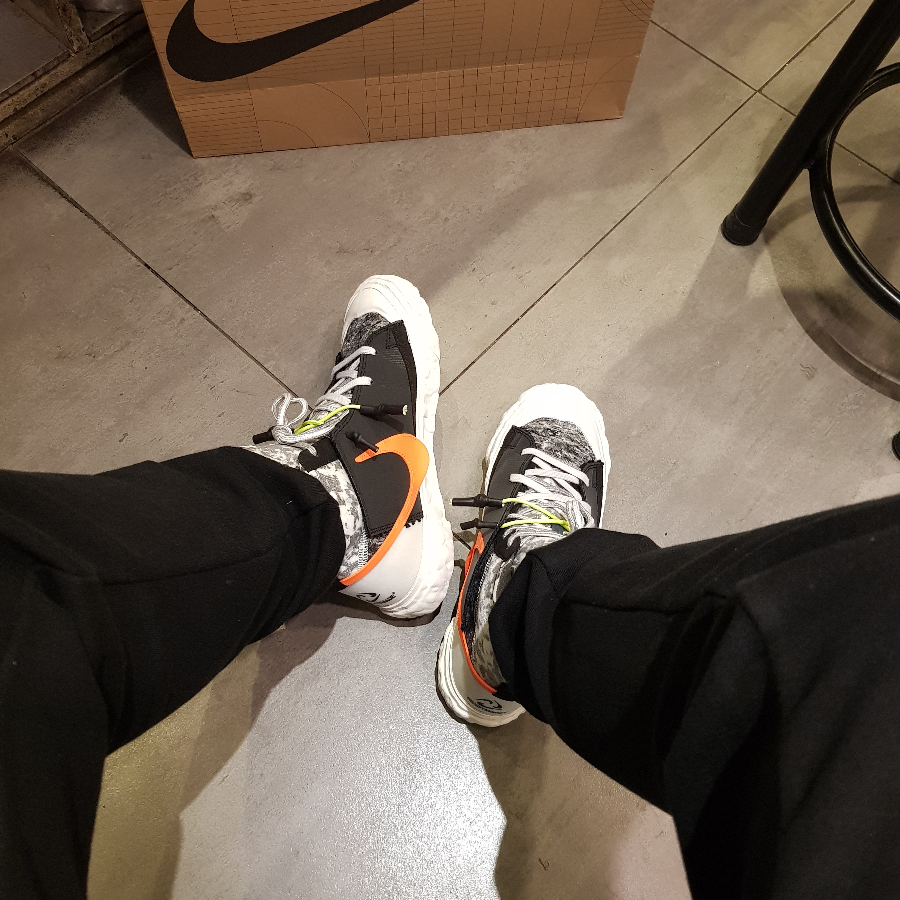 Nike x Readymade Blazer Mid Black 착용 스타일