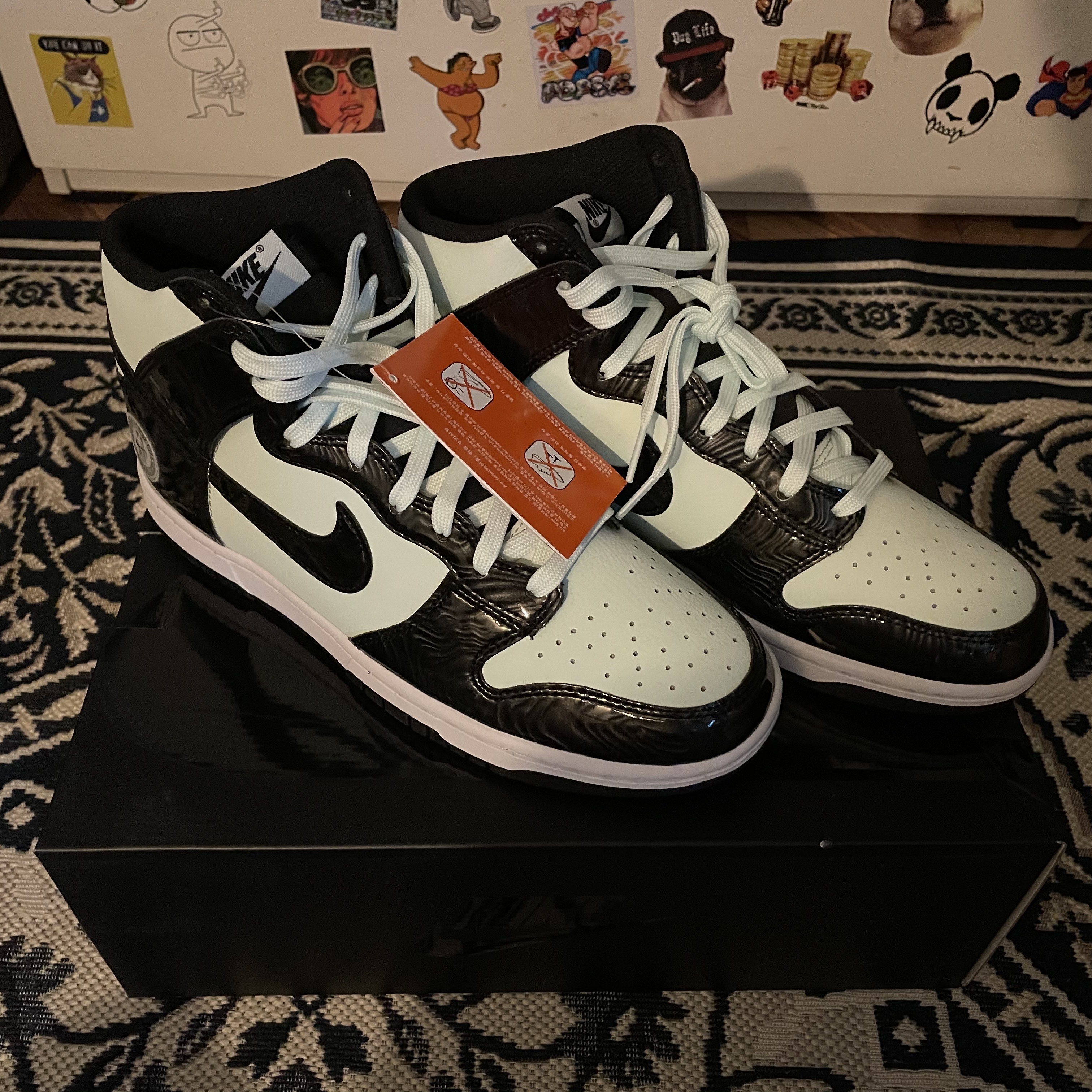 Nike Dunk High Barely Green 착용 스타일