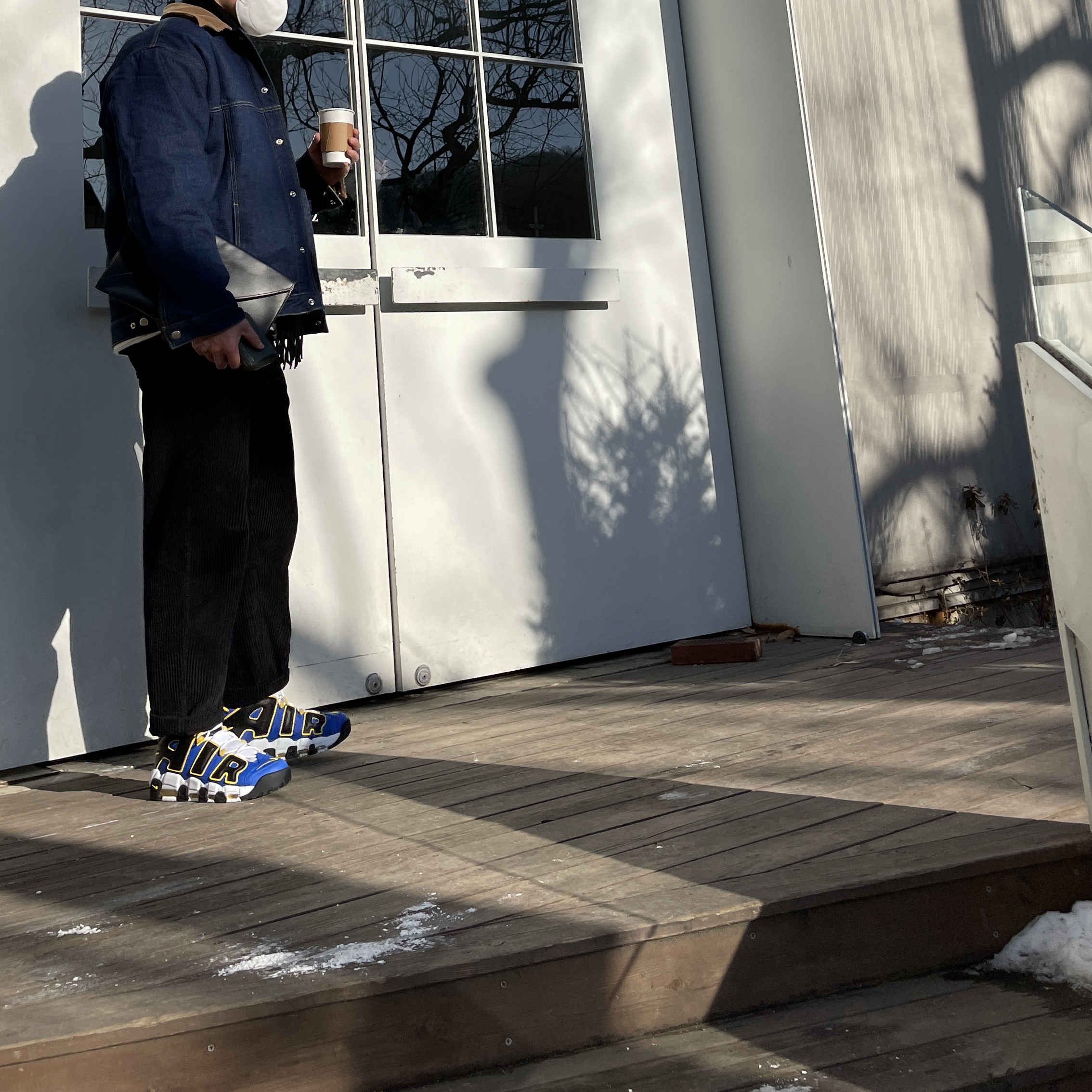 Nike Air More Uptempo Peace, Love & Basketball 착용 스타일
