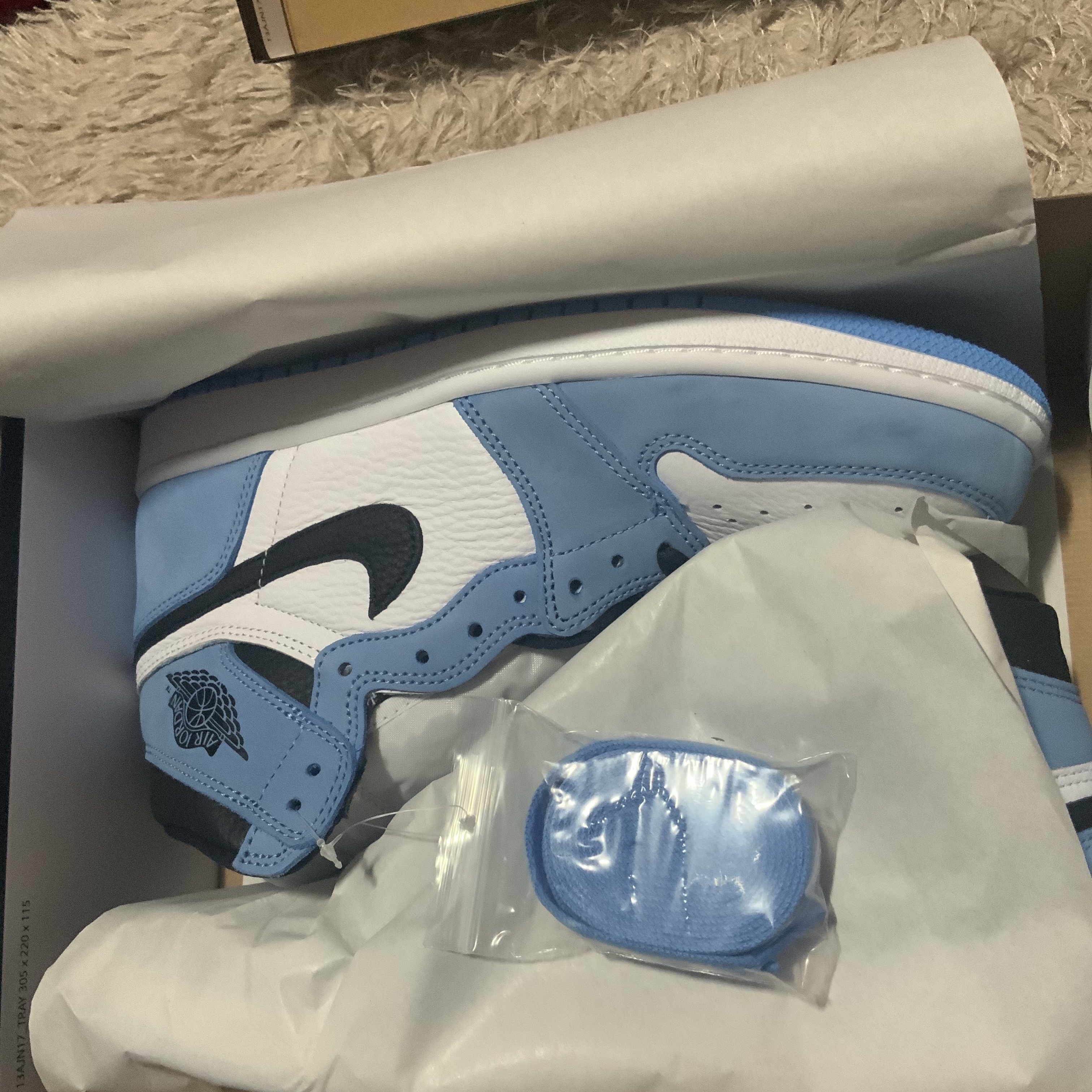 Jordan 1 Retro High OG University Blue 착용 스타일