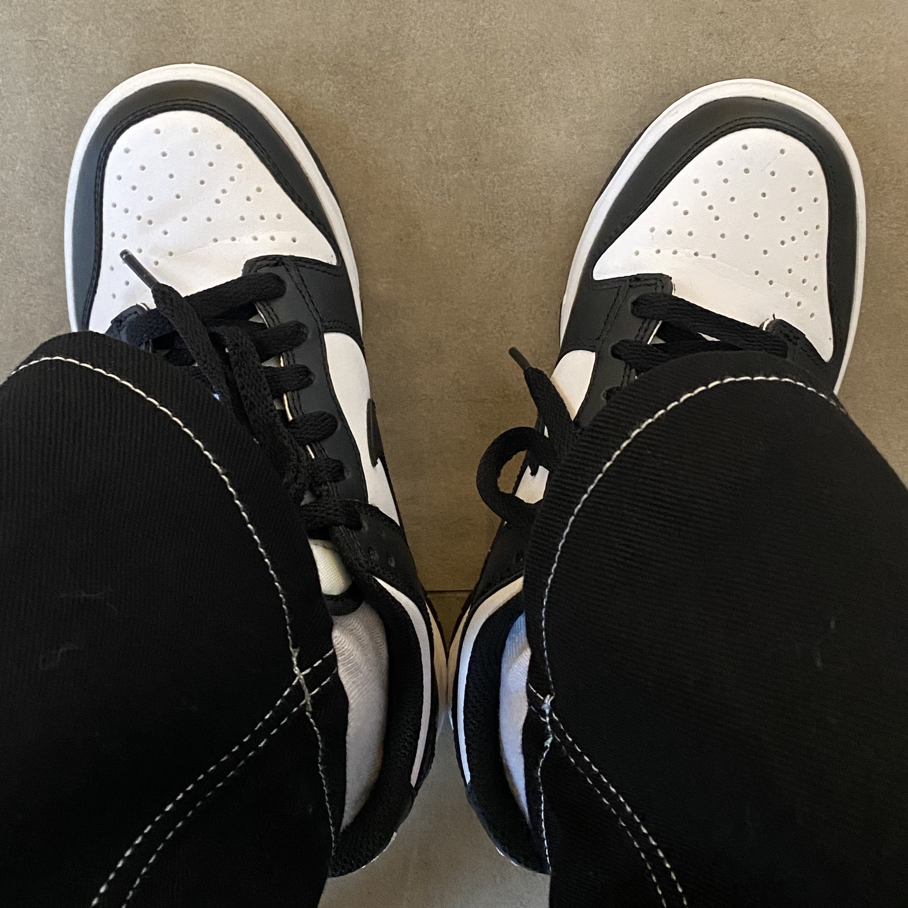 (GS) Nike Dunk Low Black, Nike Dunk Low Retro Black 착용 스타일