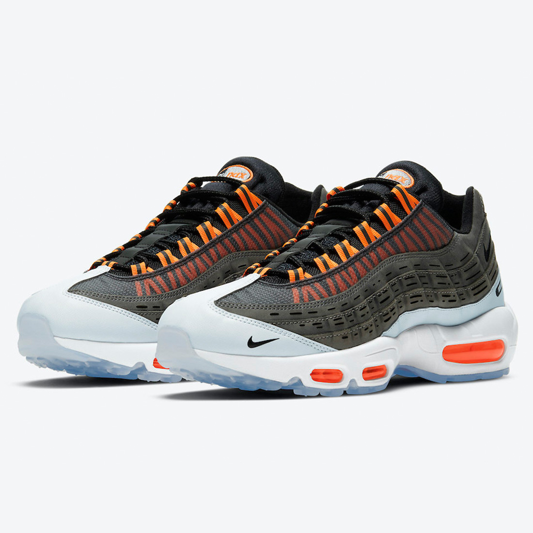 Jordan 1 x Dior High OG, Nike x Kim Jones Air Max 95 Total Orange μ°©μ© μ€νμΌ - 2