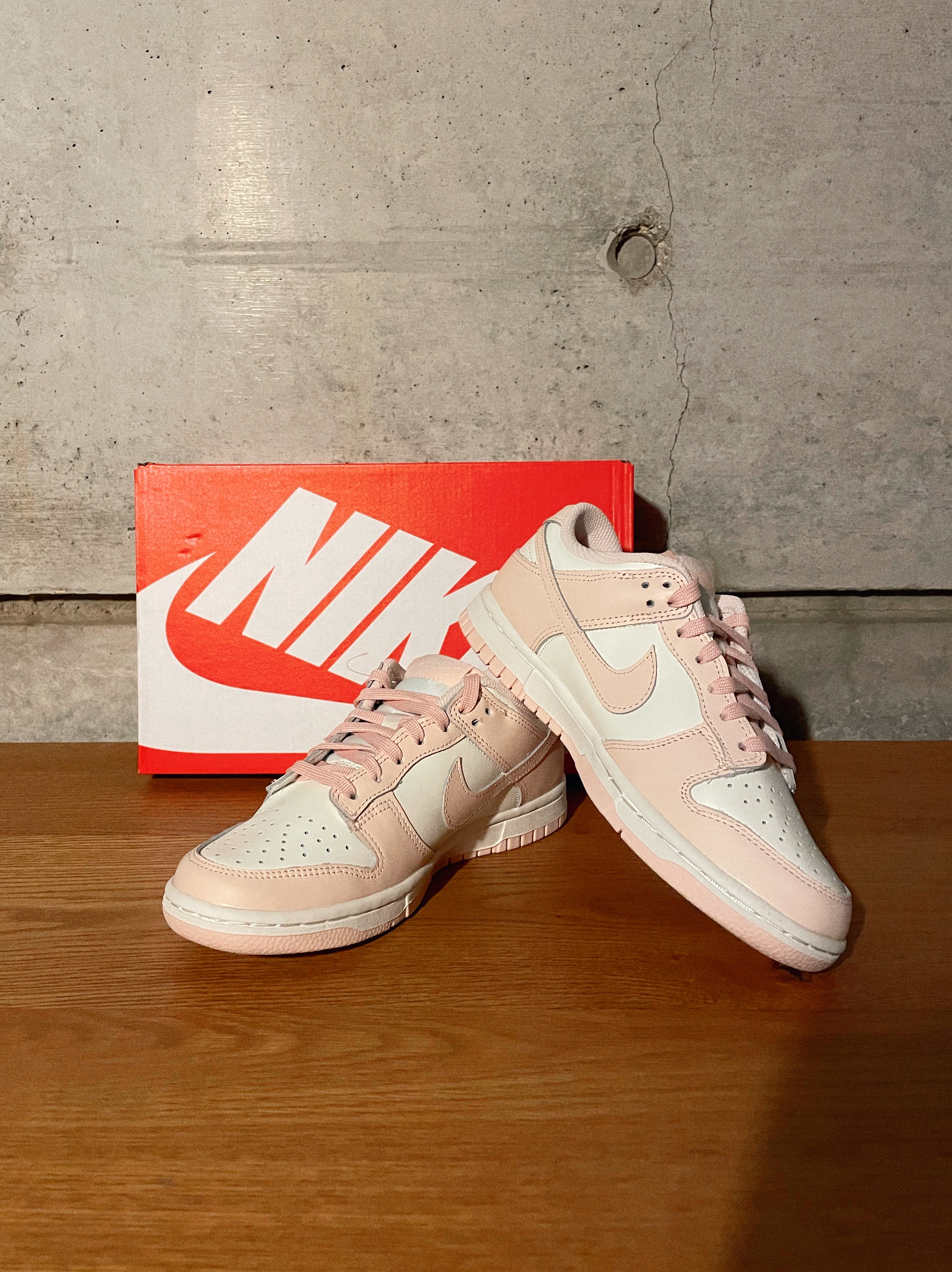 (W) Nike Dunk Low Orange Pearl 착용 스타일 - 1