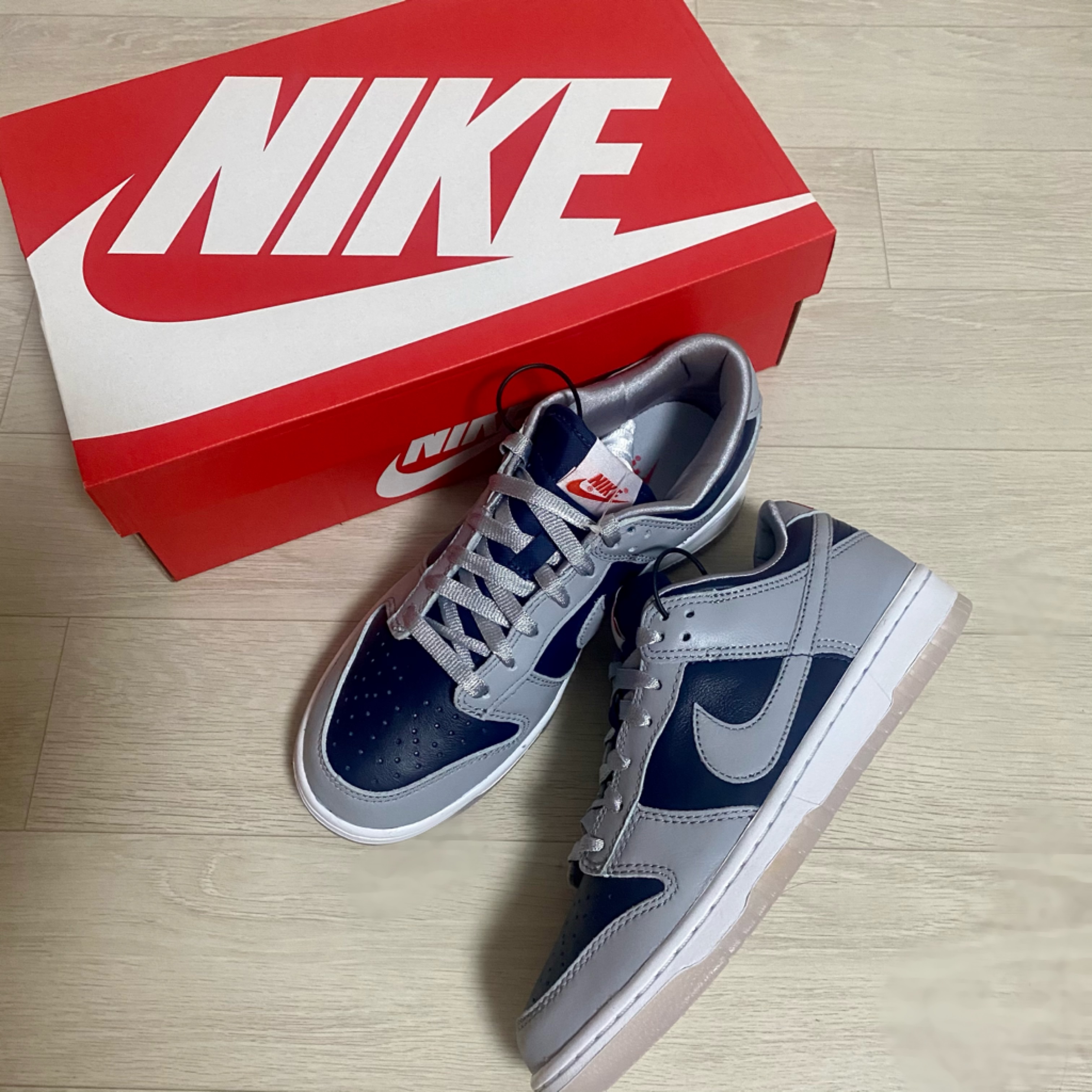 (W) Nike Dunk Low SP College Navy 착용 스타일