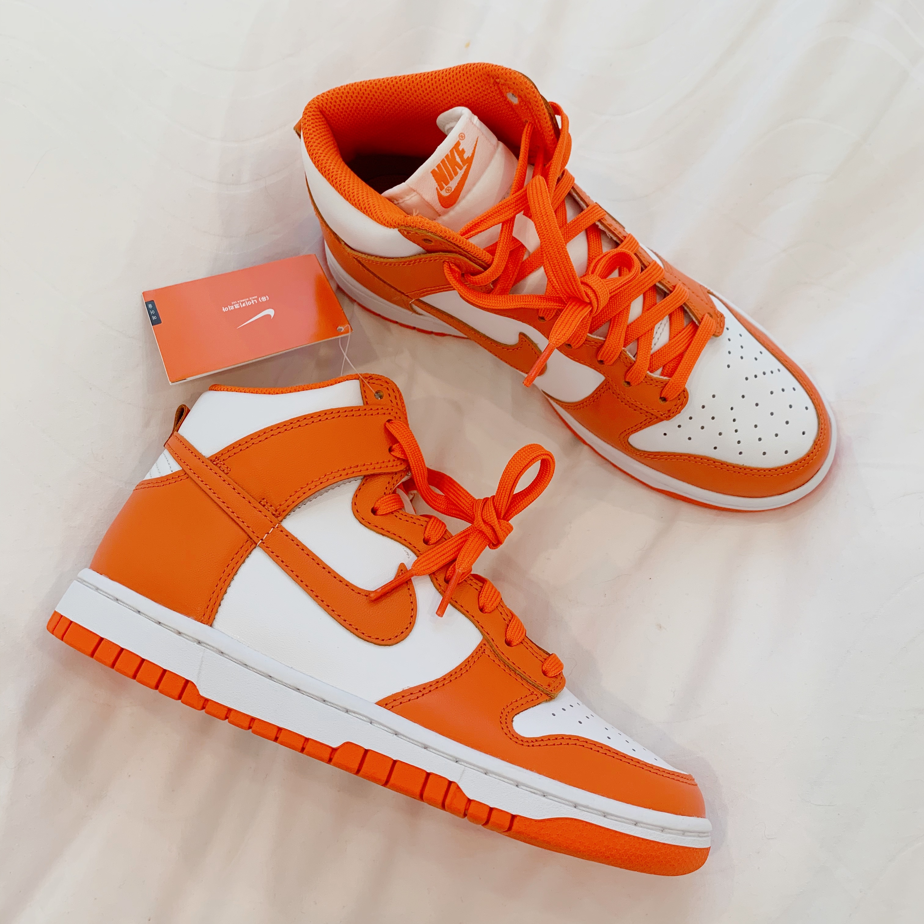 Nike Dunk High Retro Orange Blaze 착용 스타일