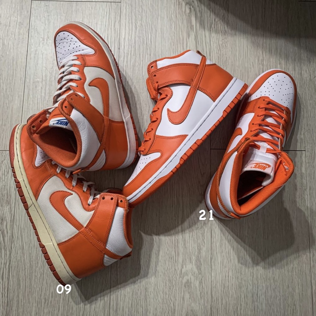 Nike Dunk High Retro Orange Blaze 착용 스타일