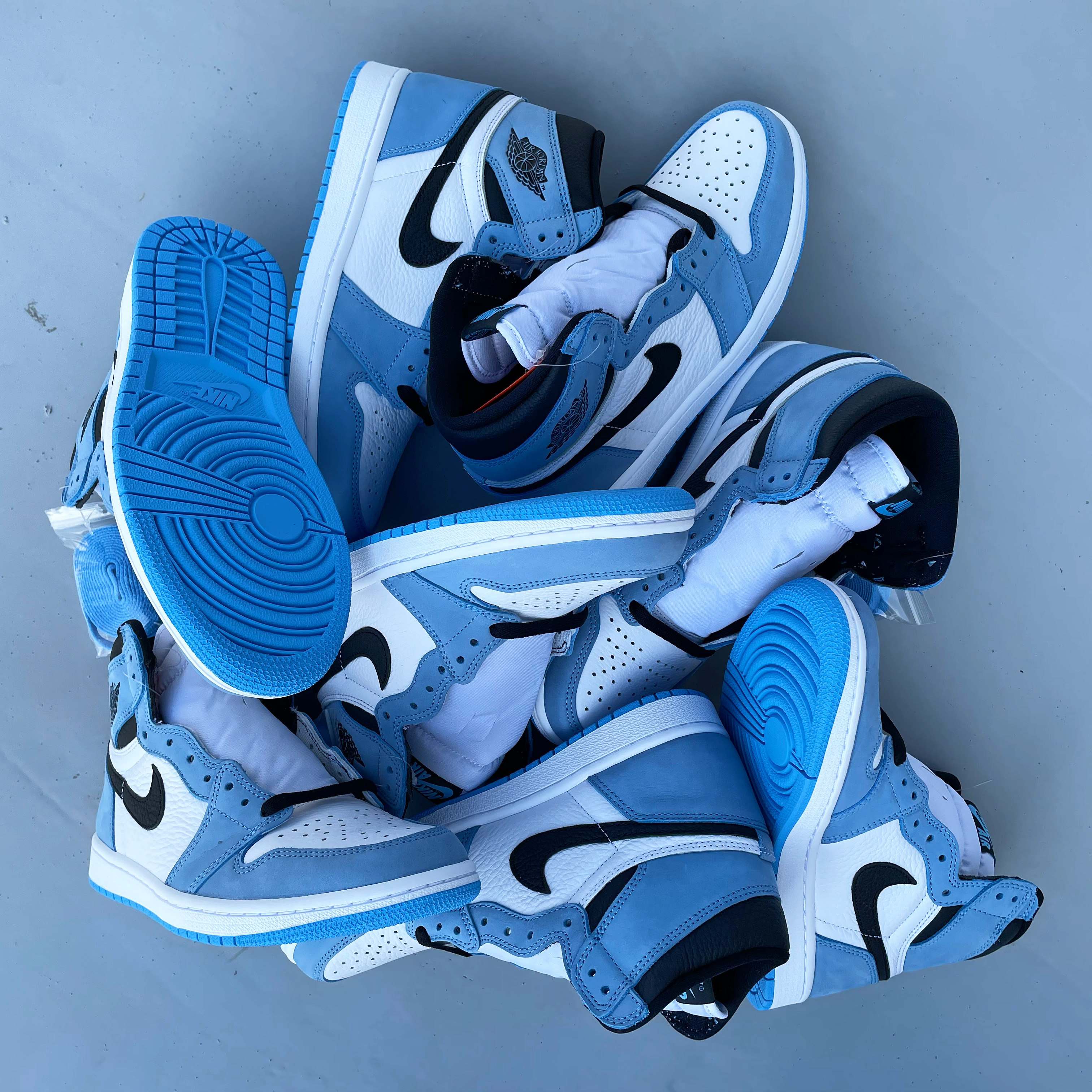 Jordan 1 Retro High OG University Blue, (GS) Jordan 1 Retro High OG University Blue 착용 스타일