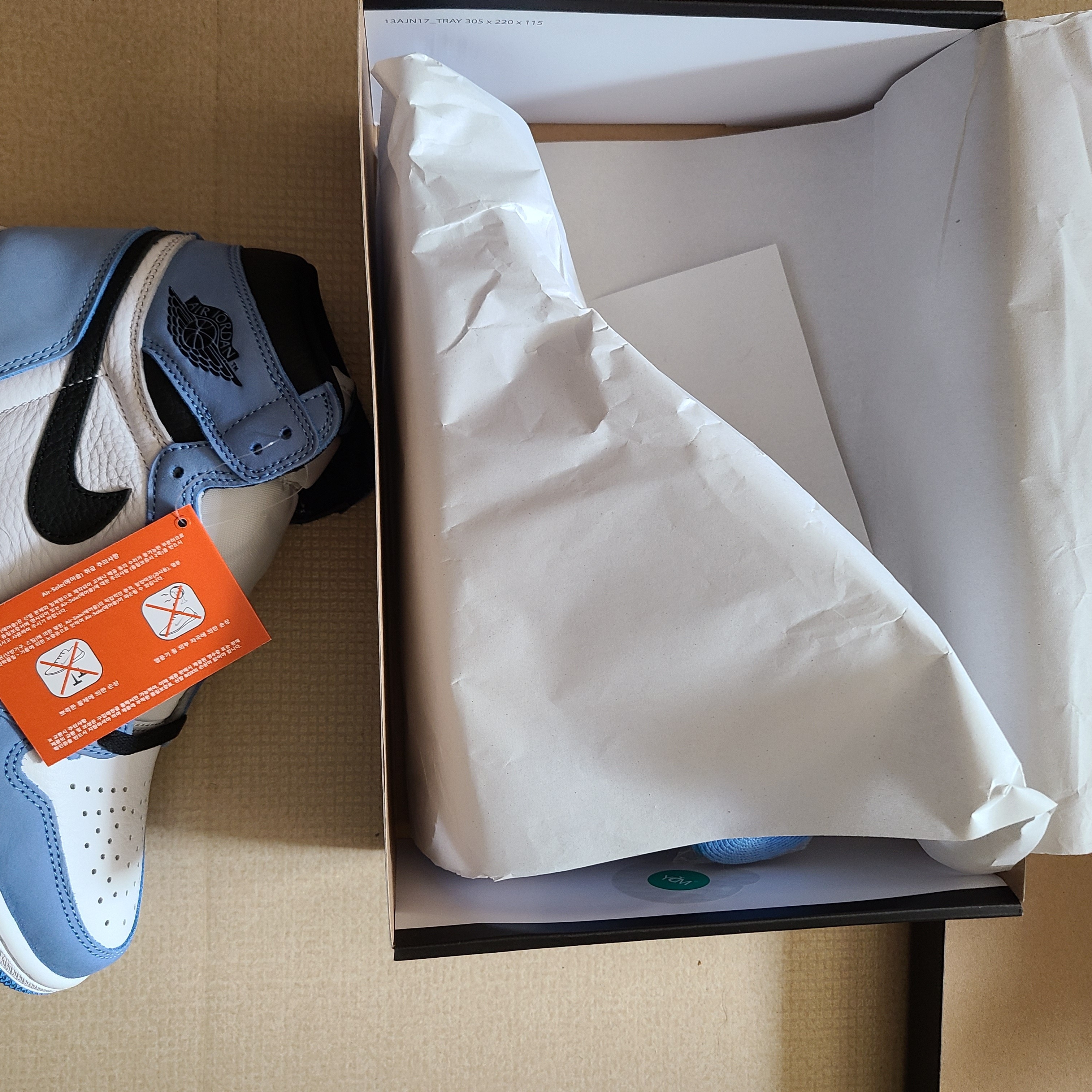 Jordan 1 Retro High OG University Blue, Nike Dunk Low Retro Hyper Cobalt 착용 스타일 - 2