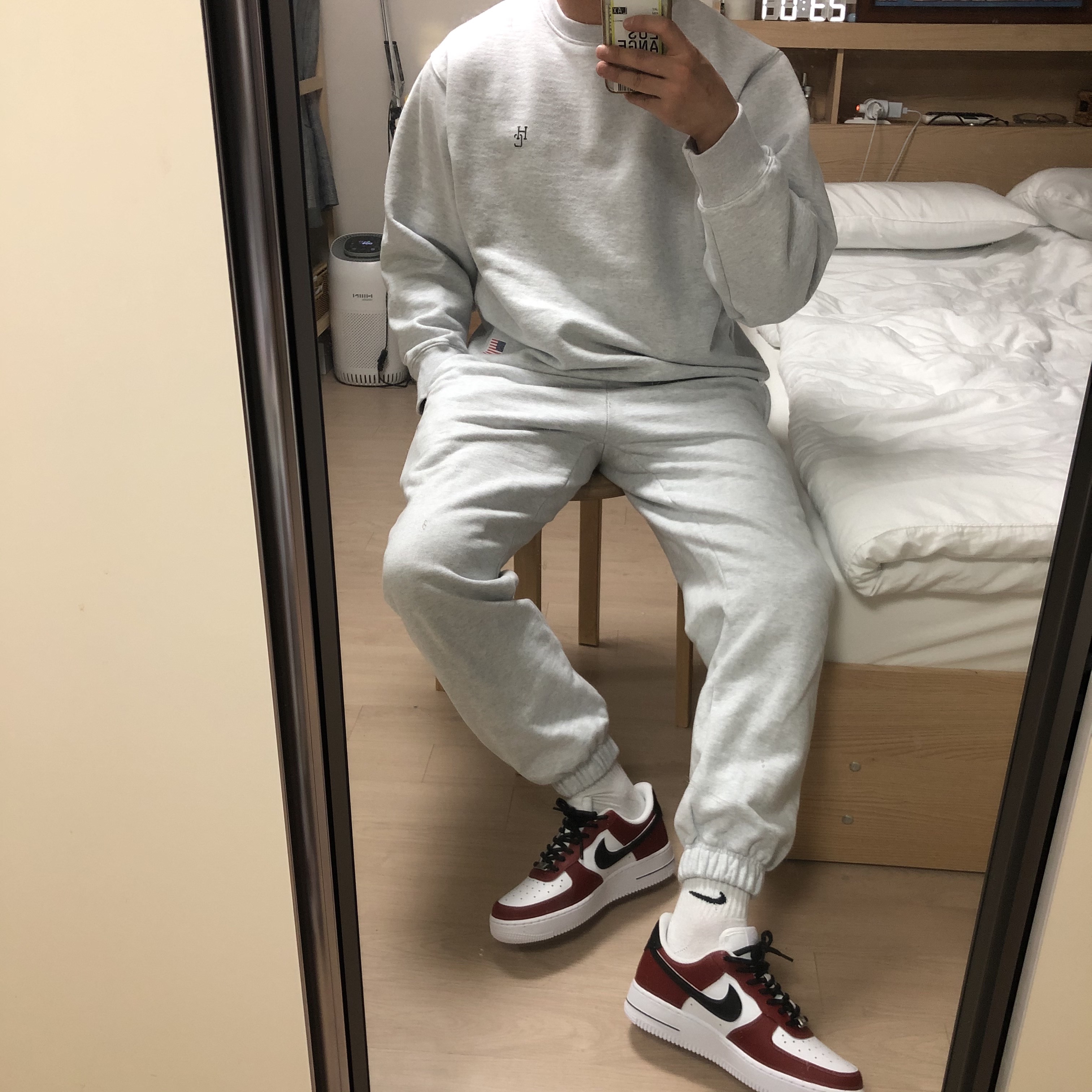 Nike Air Force 1 '07 Low White 착용 스타일