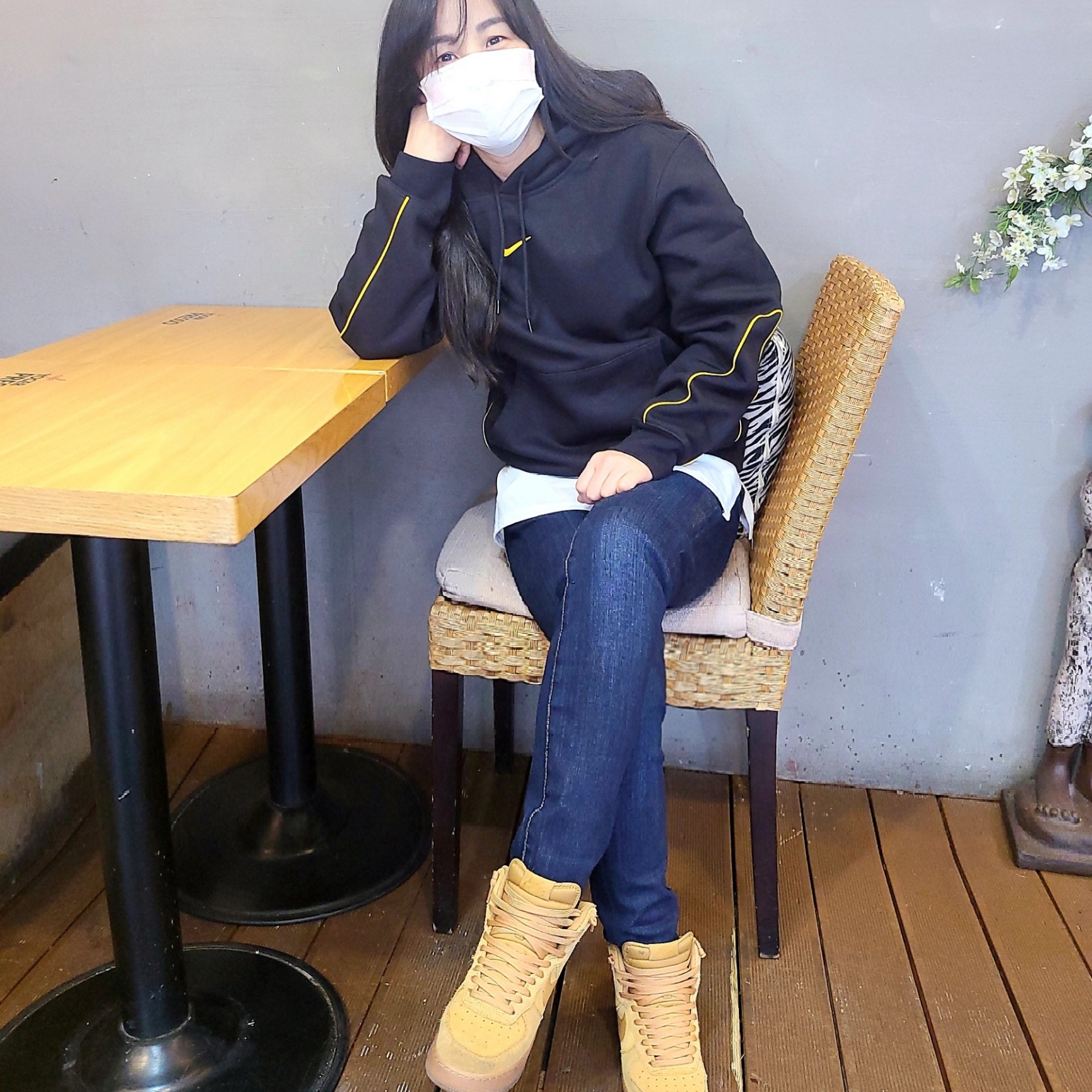 Nike x Drake Nocta Essential Hoodie Black - US/EU 착용 스타일 - 1
