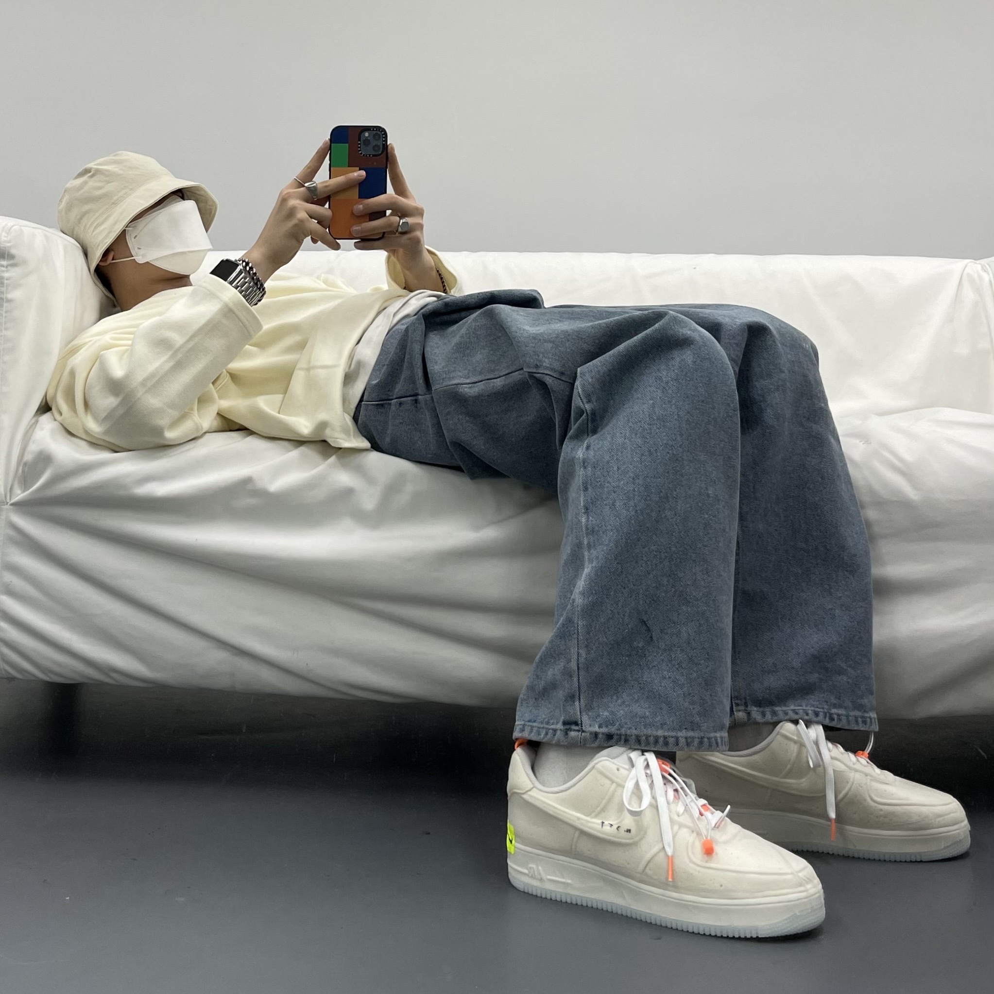 Nike Air Force 1 Experimental Sail 착용 스타일 - 1