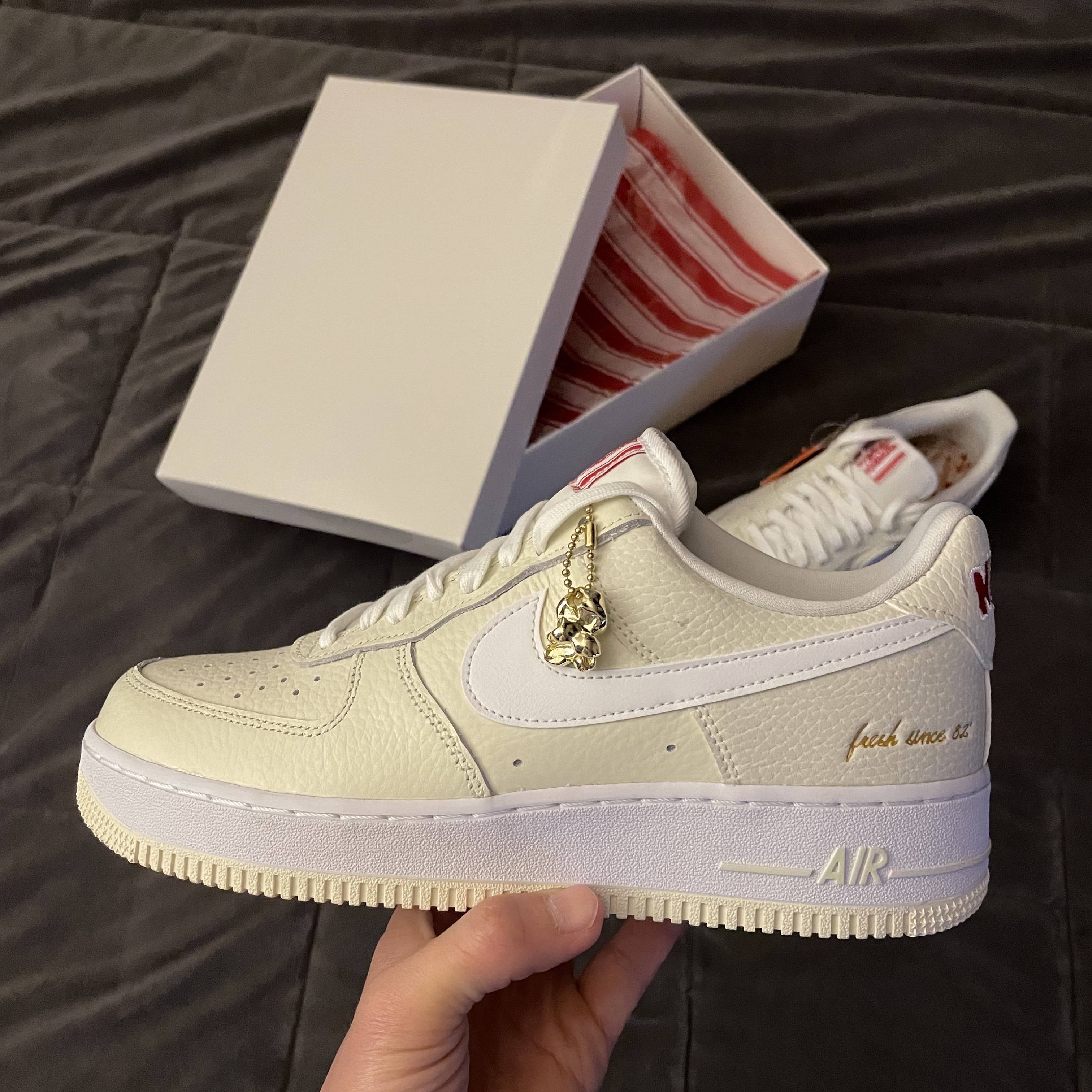 Nike Air Force 1 '07 PRM Popcorn 착용 스타일 - 1