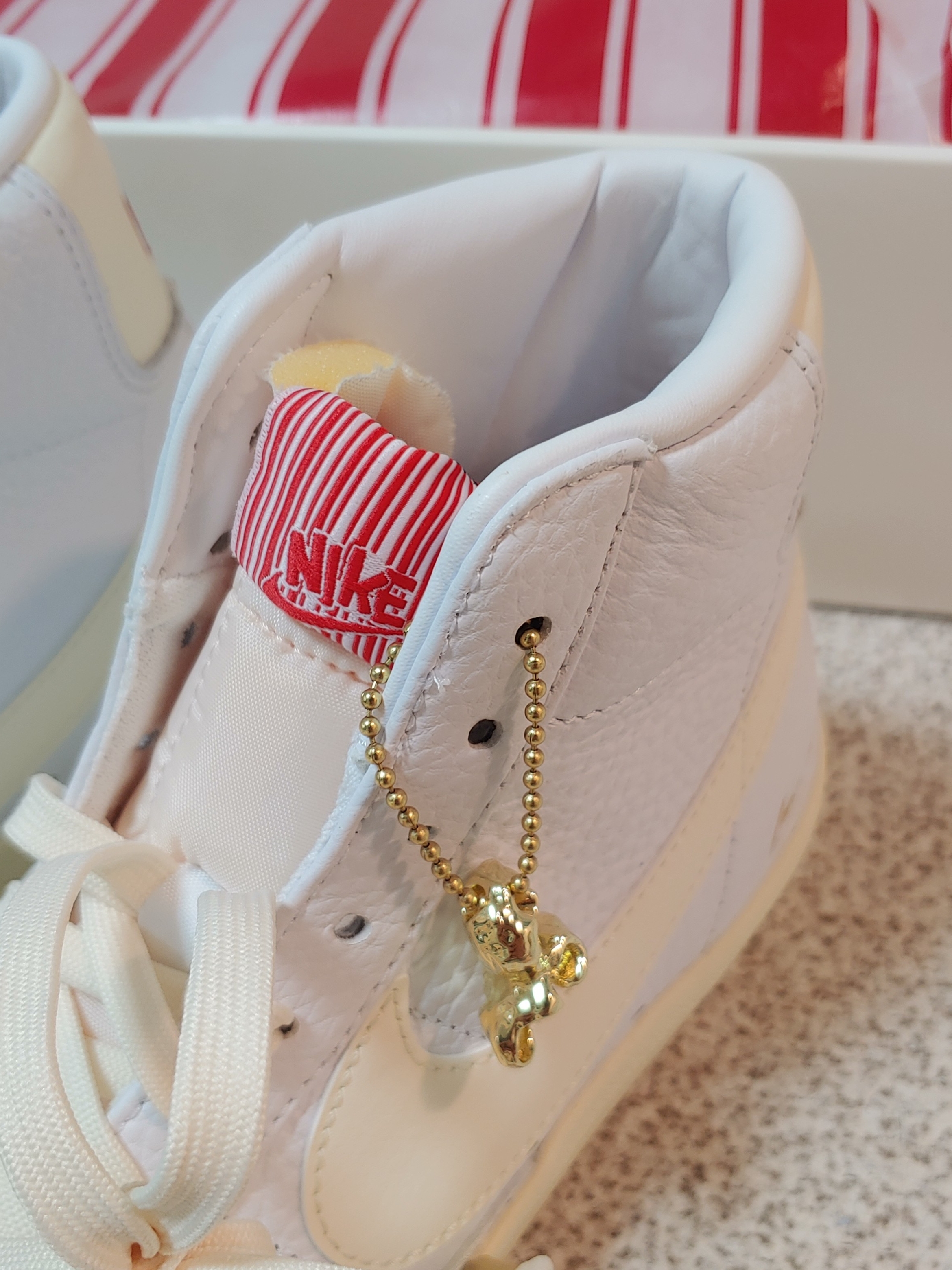 Nike Blazer Mid '77 Vintage Popcorn, Essentials Knit Hoodie Cream - 20FW 착용 스타일 - 5