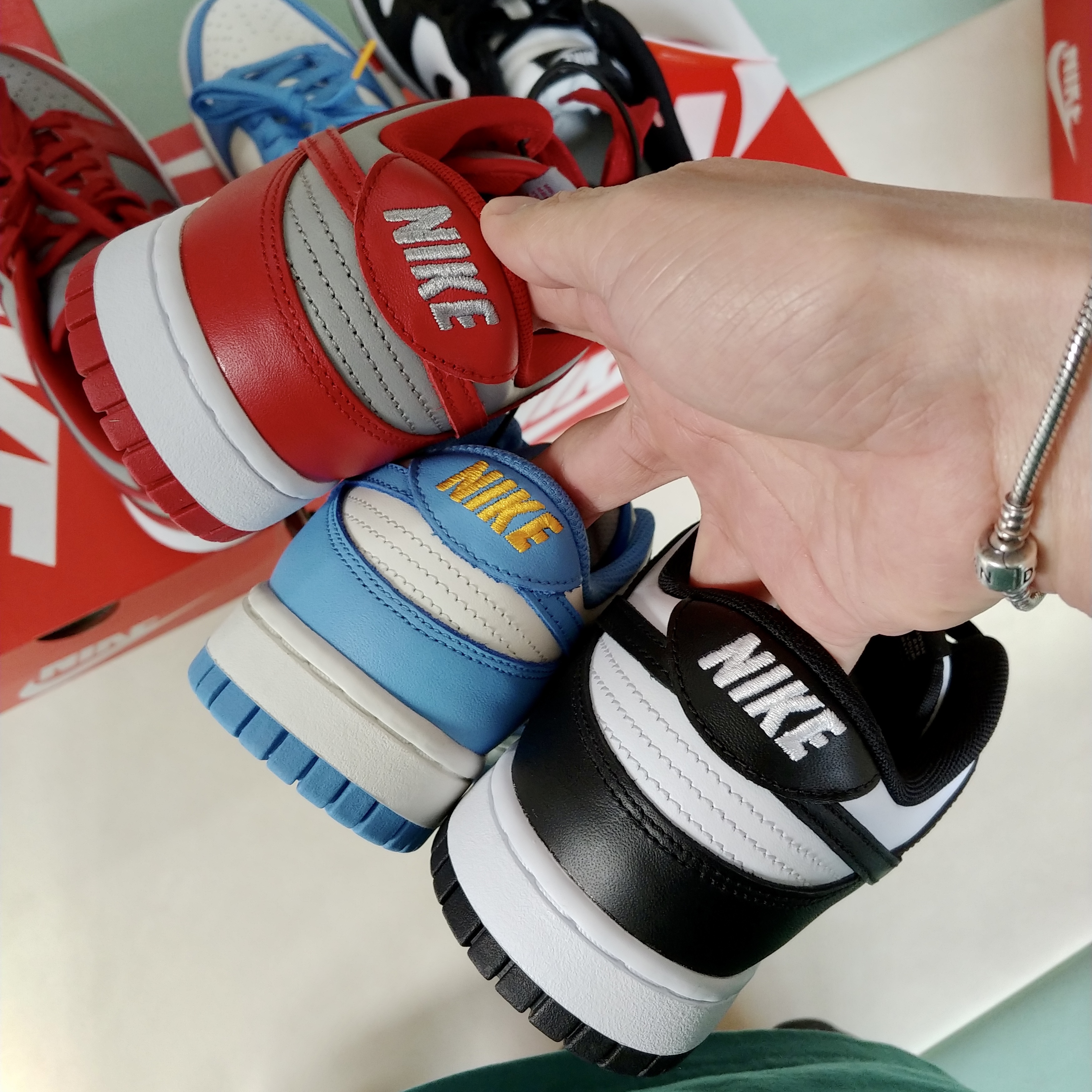 Nike Dunk Low Retro Black, (W) Nike Dunk Low Coast 착용 스타일 - 1