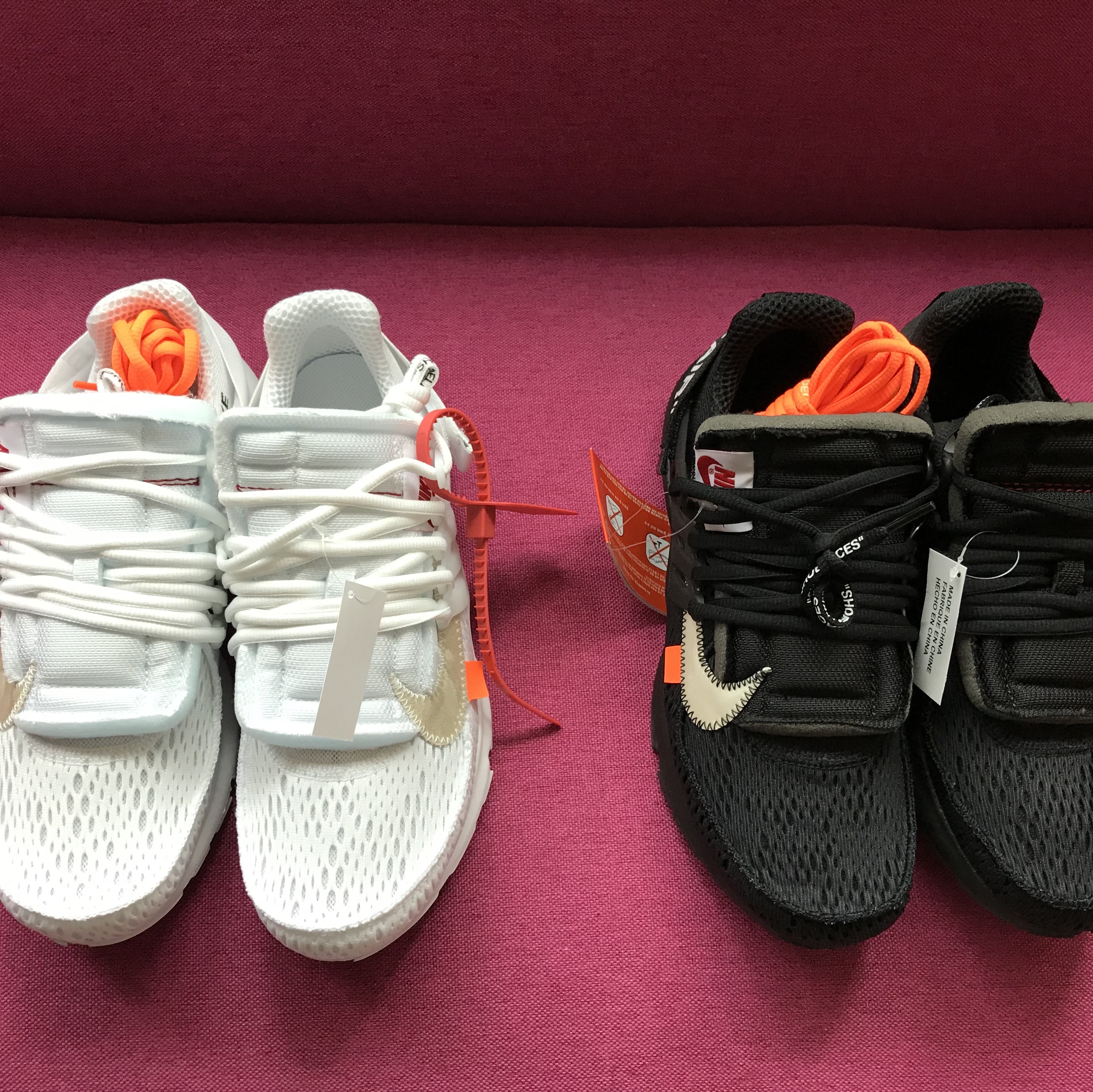 Nike x Off-White Air Presto Black, Nike x Off-White Air Presto White 착용 스타일 - 4