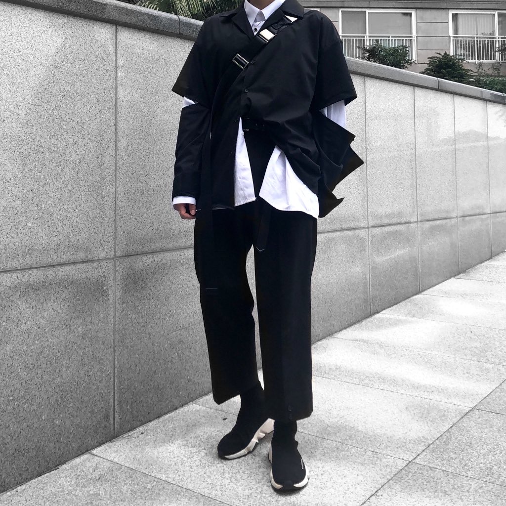 Balenciaga Speed Trainer Black White 2020 착용 스타일 - 2