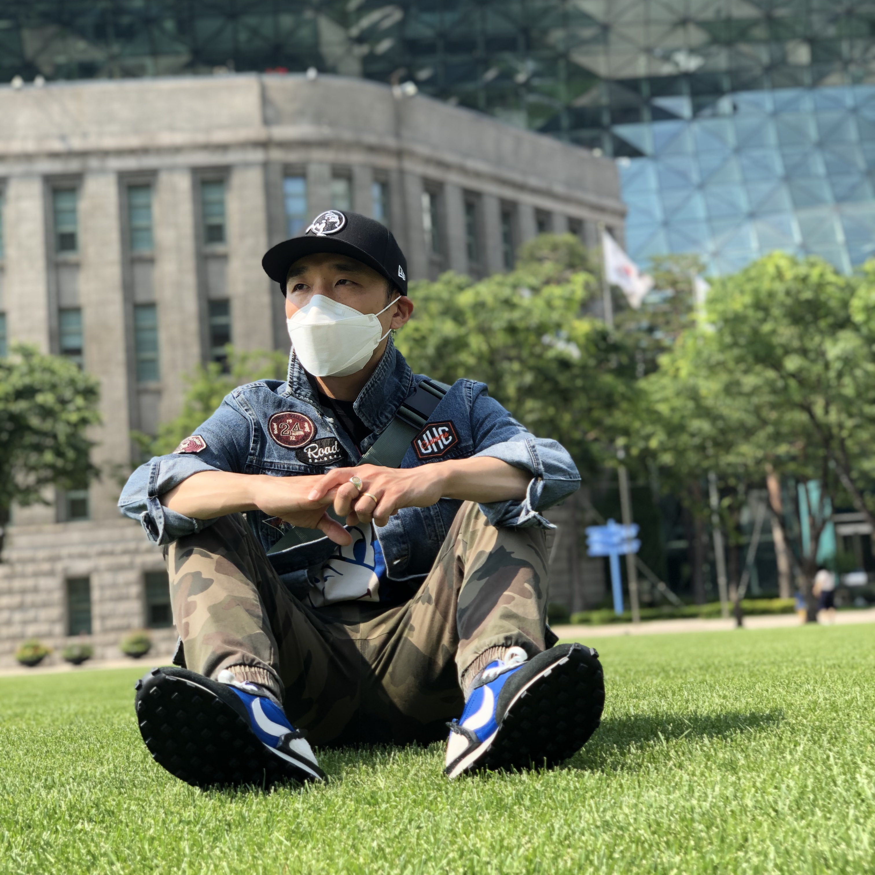 Nike x Undercover Daybreak Blue Jay 착용 스타일