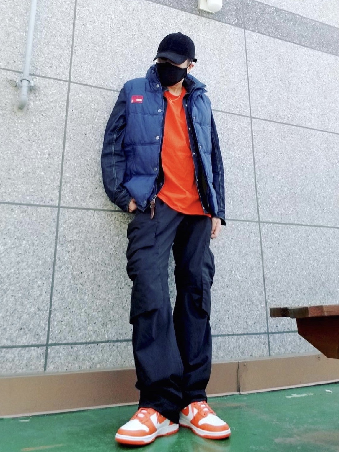 Nike Dunk High Retro Orange Blaze 착용 스타일
