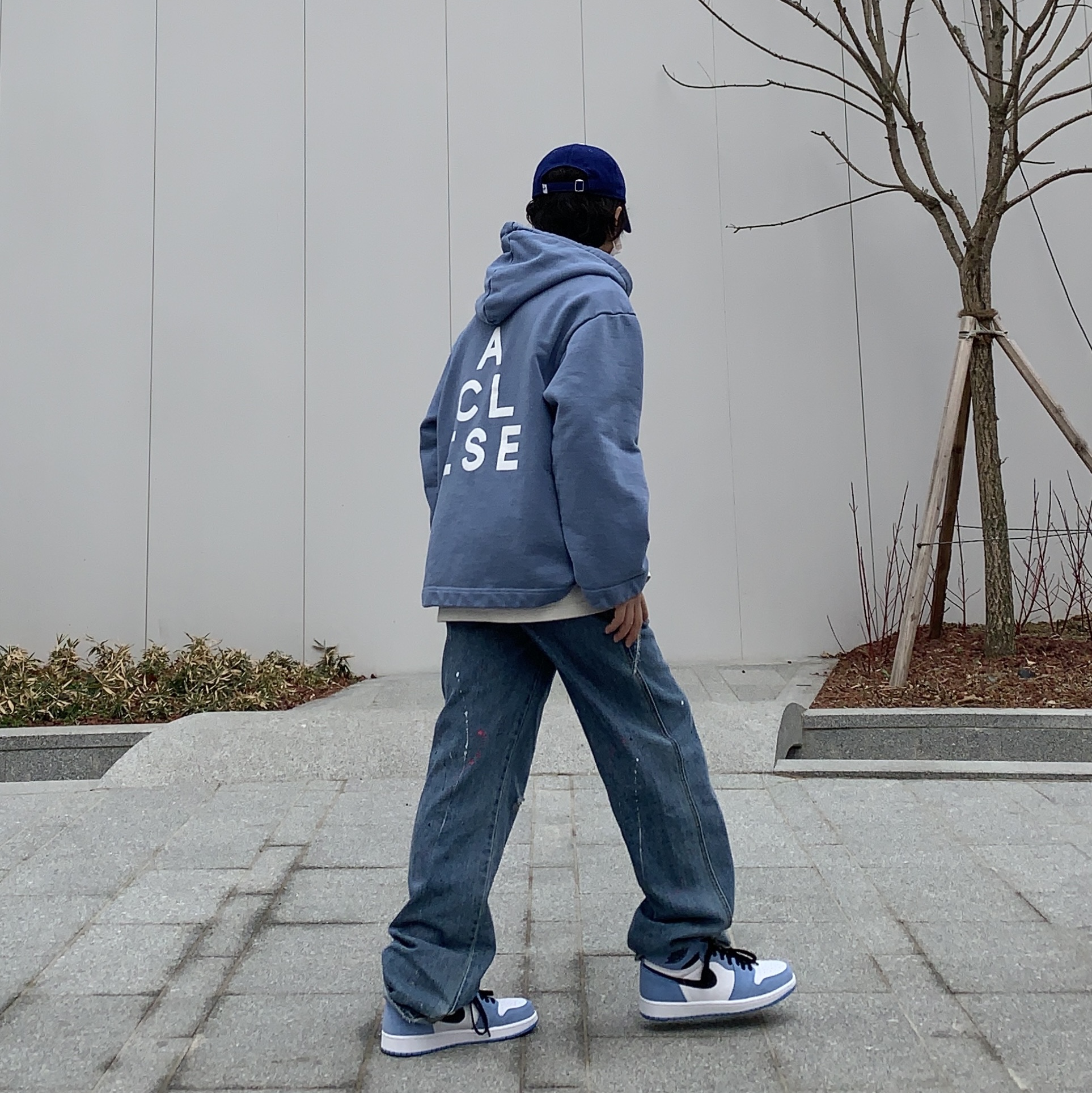 Jordan 1 Retro High OG University Blue, (GS) Jordan 1 Retro High OG University Blue 착용 스타일