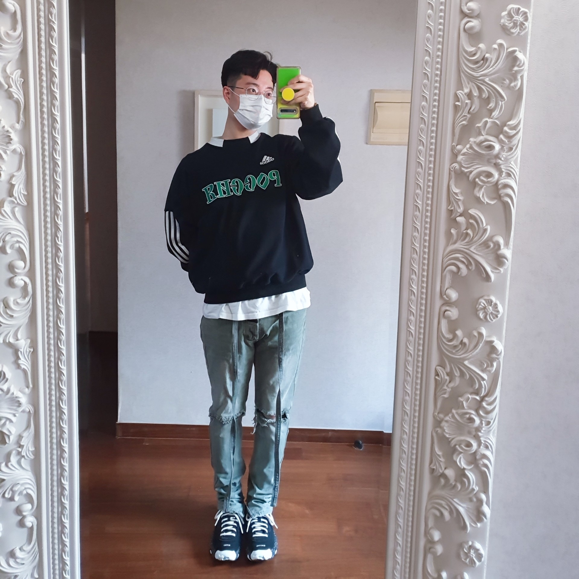 Nike x Undercover Overbreak SP Black 착용 스타일 - 1