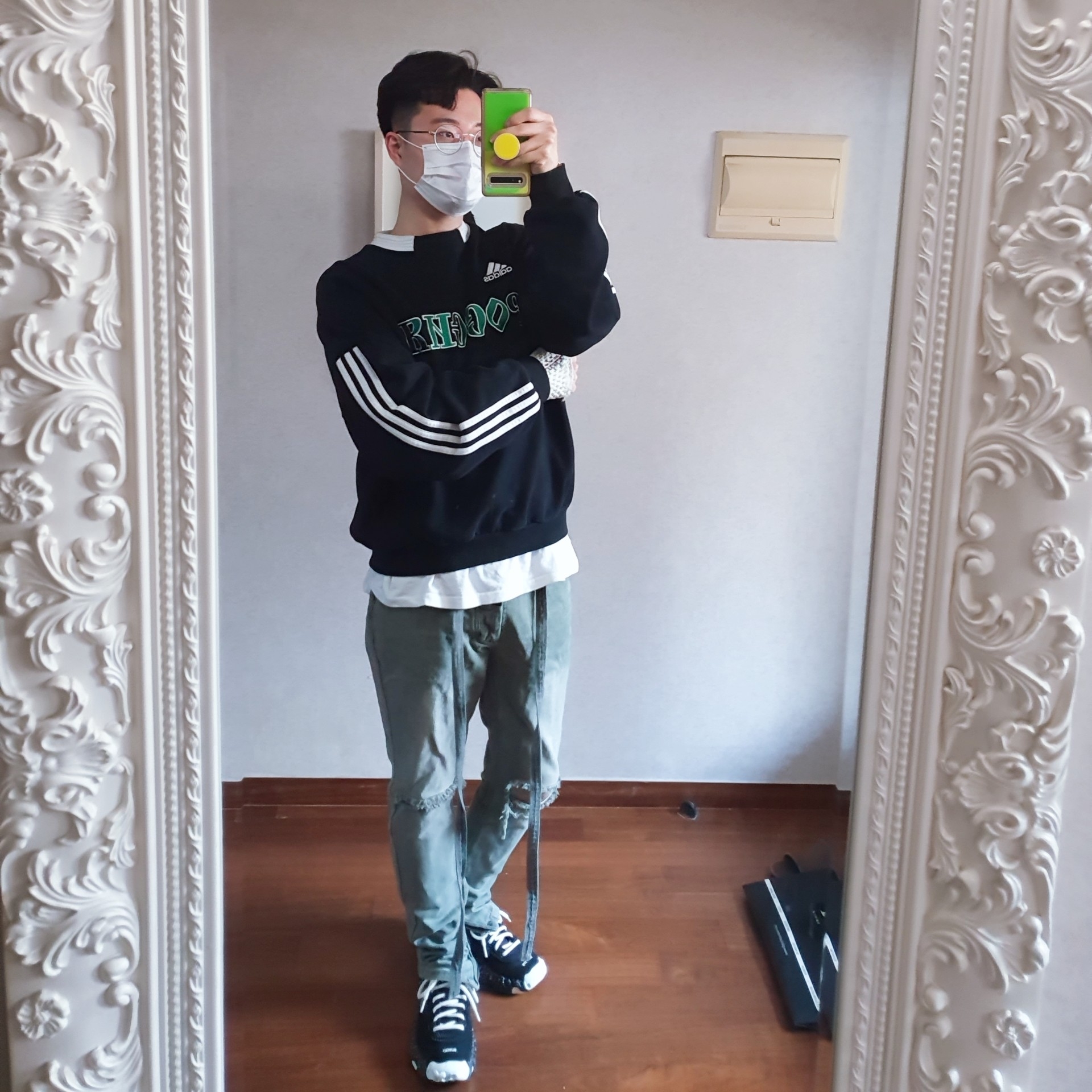 Nike x Undercover Overbreak SP Black 착용 스타일 - 2