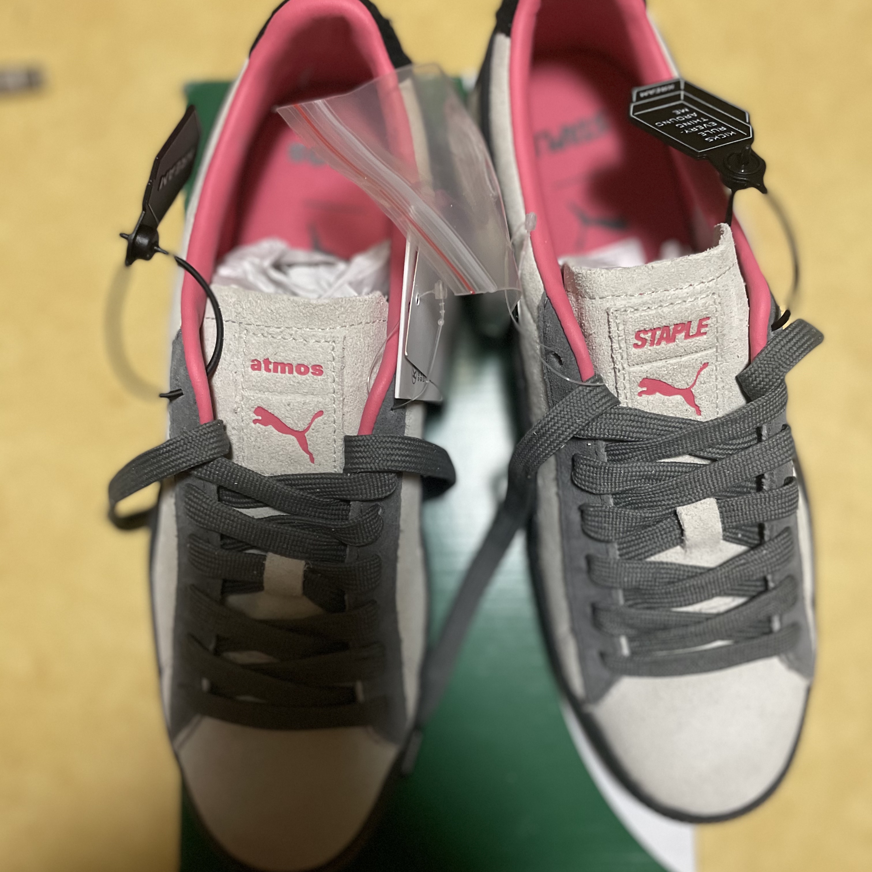 Puma x Staple Suede VTG Atmos 착용 스타일 - 3