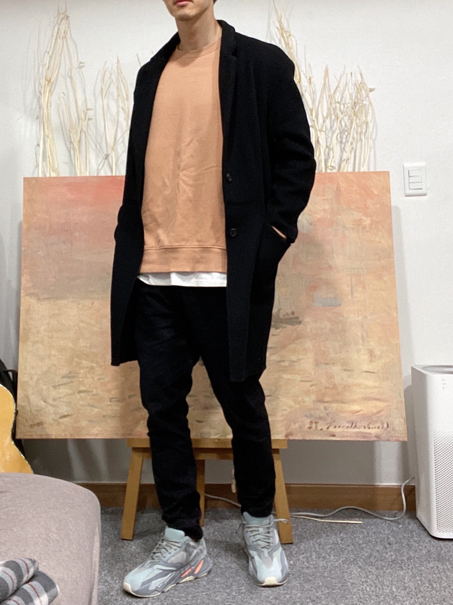 Adidas Yeezy Boost 700 Inertia 착용 스타일