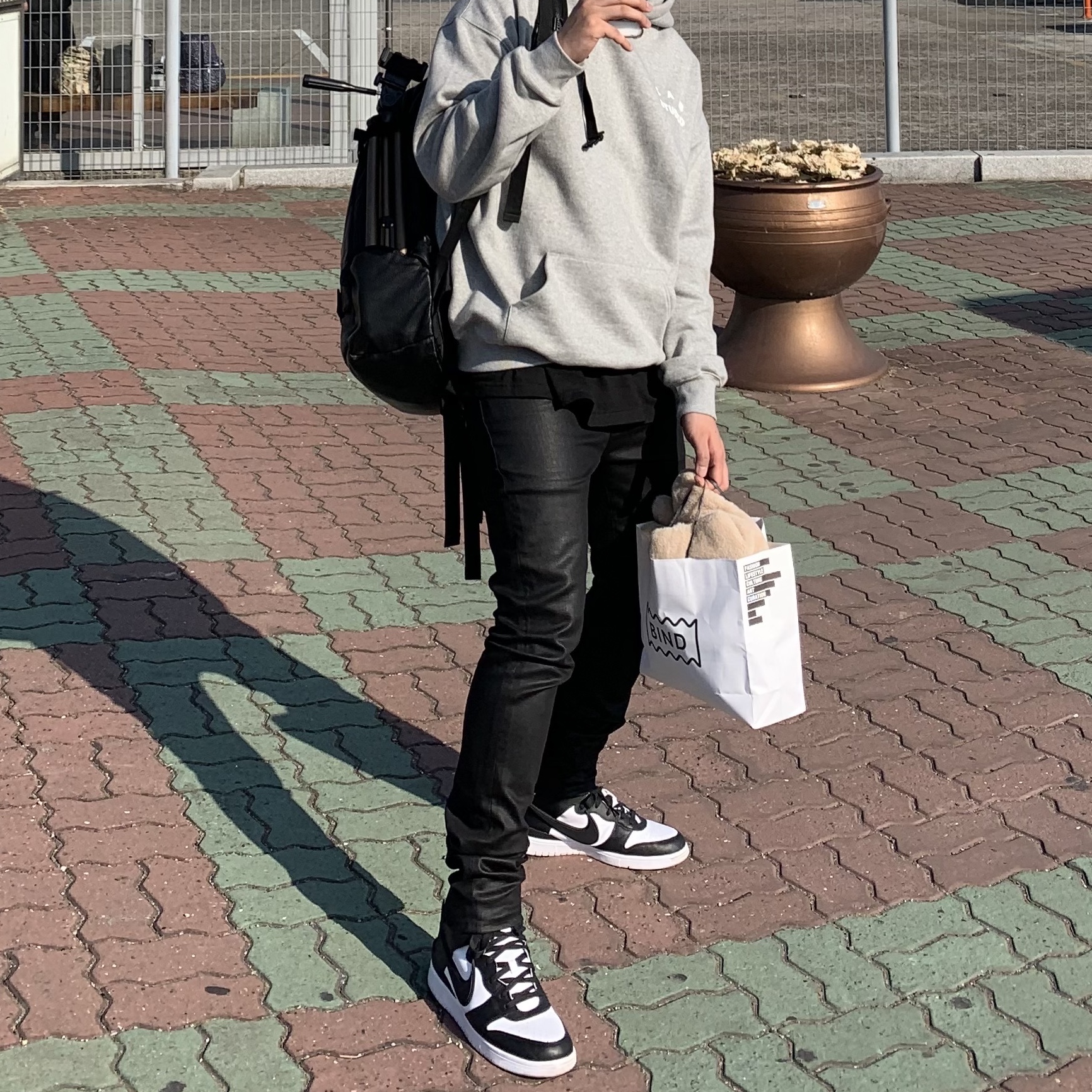 Nike x Ambush Dunk High Black, IAB Studio Hoodie Gray - 21SS 착용 스타일