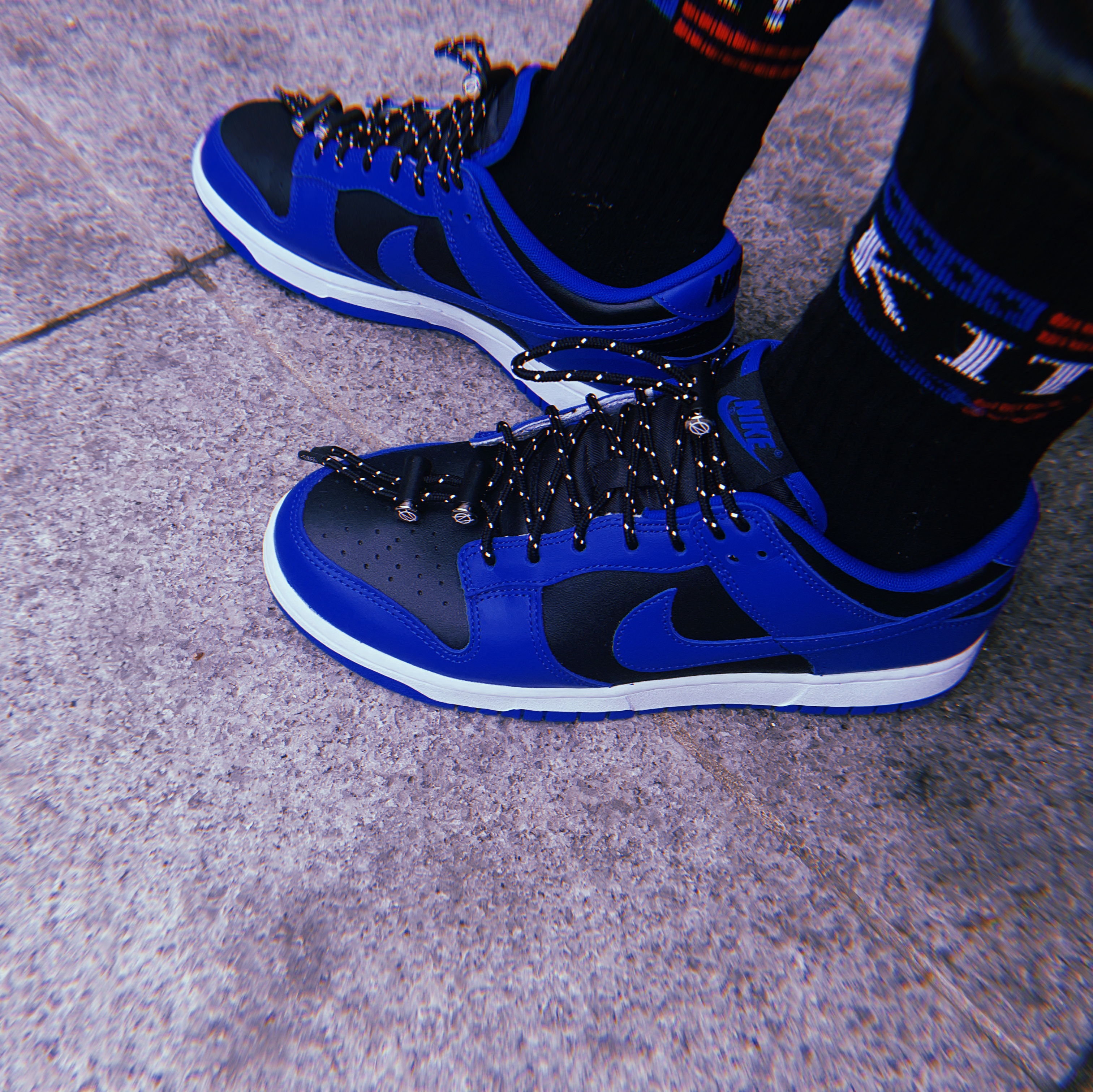 Nike Dunk Low Retro Hyper Cobalt 착용 스타일