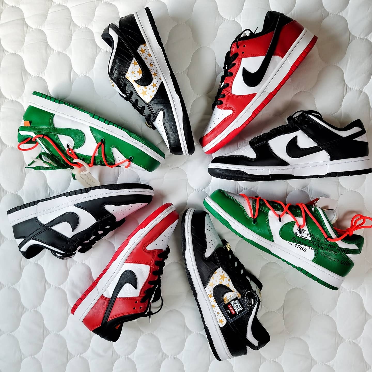 Nike x Supreme SB Dunk Low Black, Nike Dunk Low Retro Black 착용 스타일 - 3