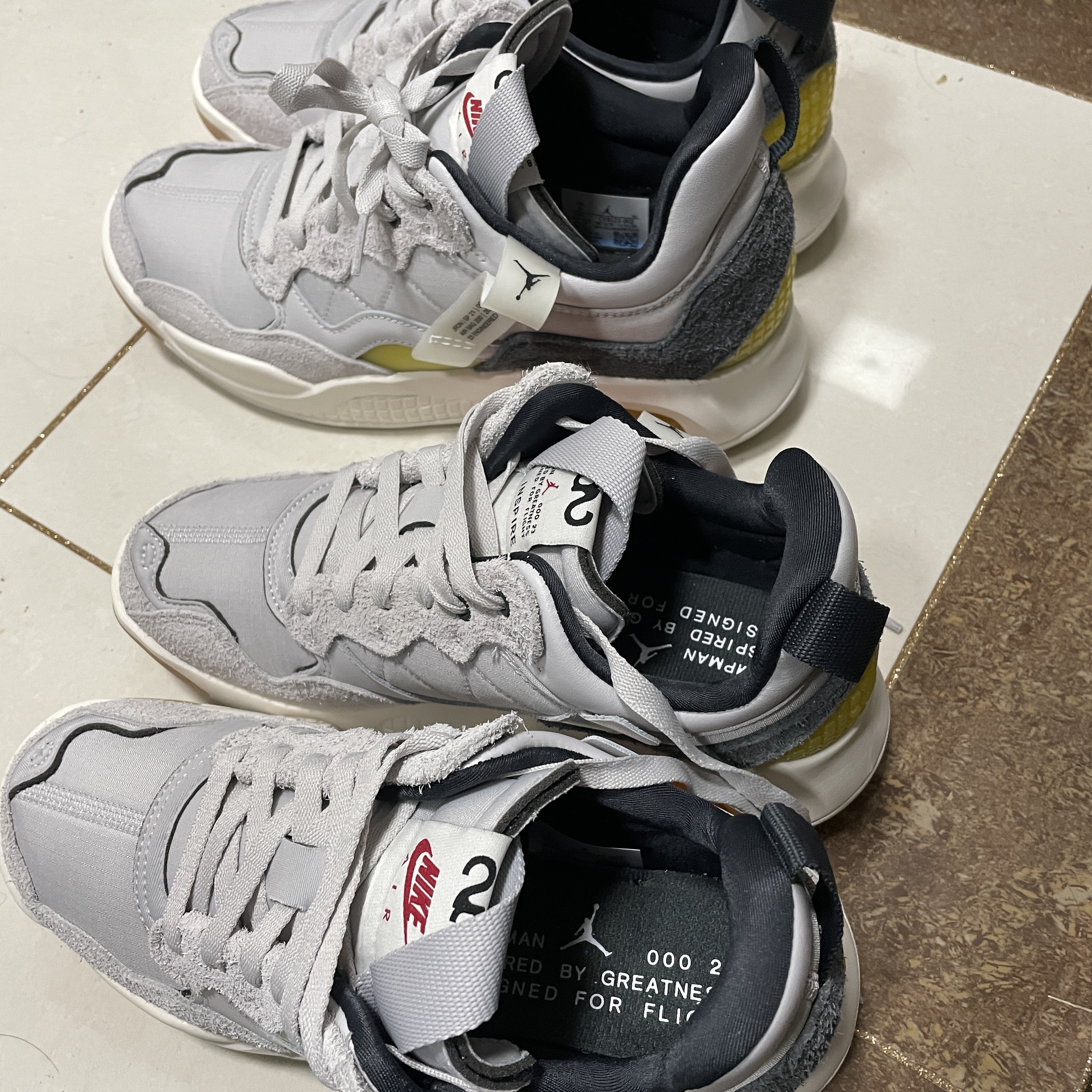 (W) Jordan MA2 Vast Grey, Jordan MA2 Vast Grey 착용 스타일
