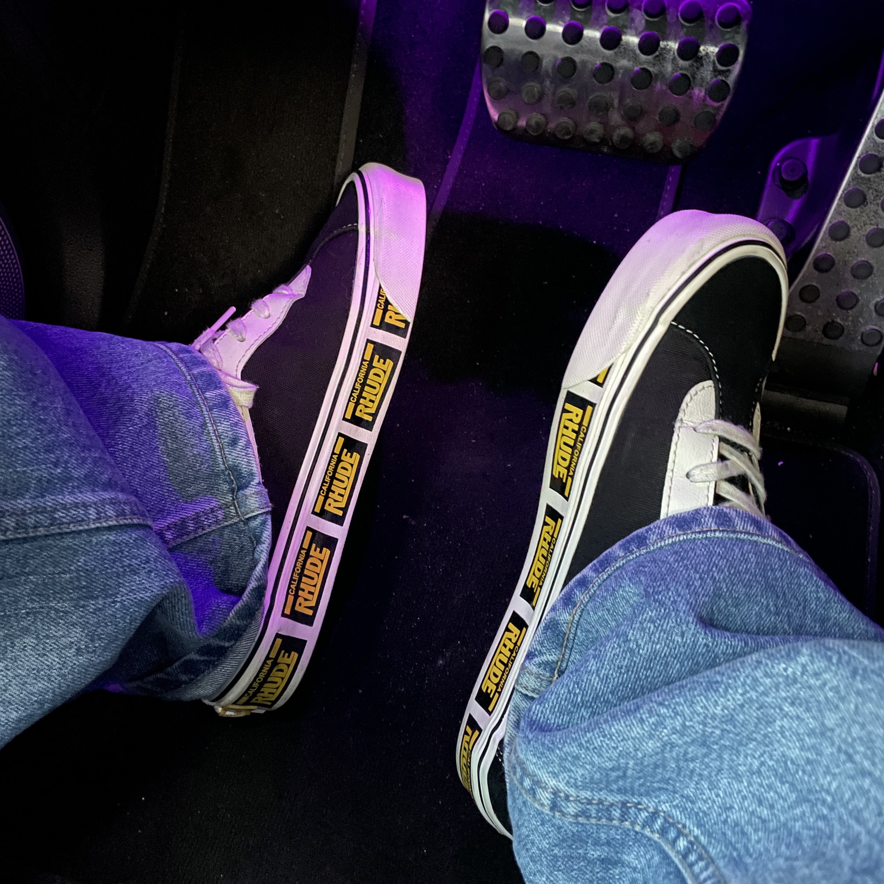 Vans x Rhude Bold Ni Black 착용 스타일