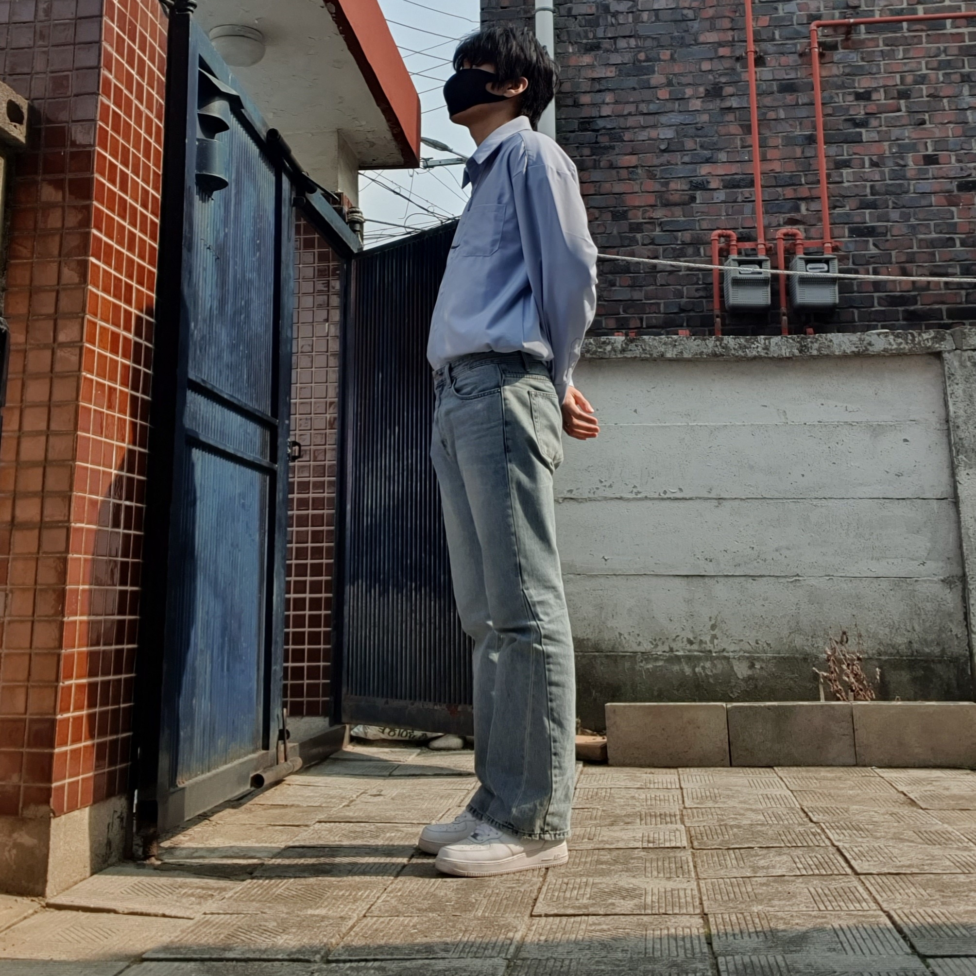 Nike Air Force 1 '07 Low White 착용 스타일