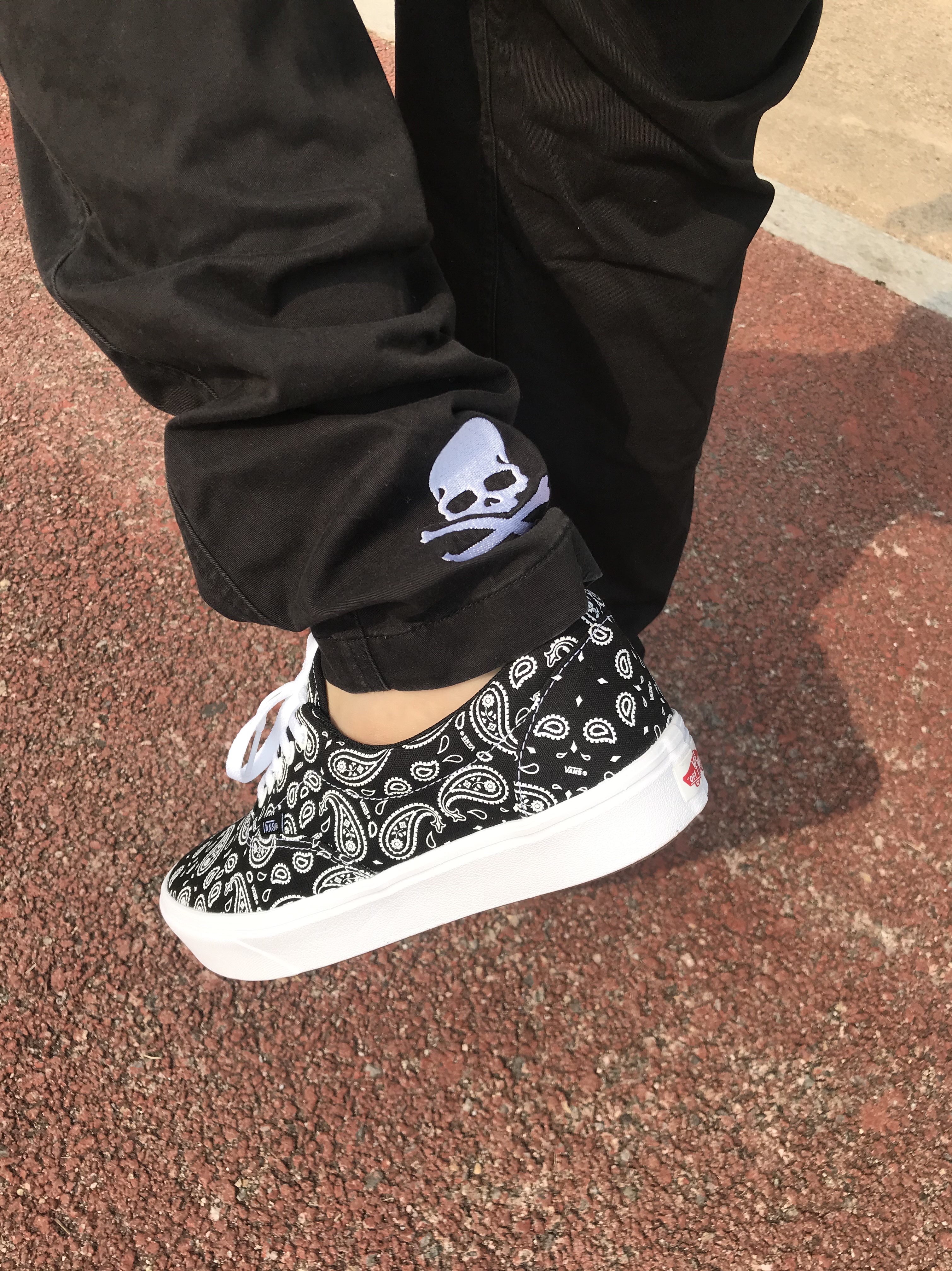 Vans Paisley ComfyCush Era Black 착용 스타일