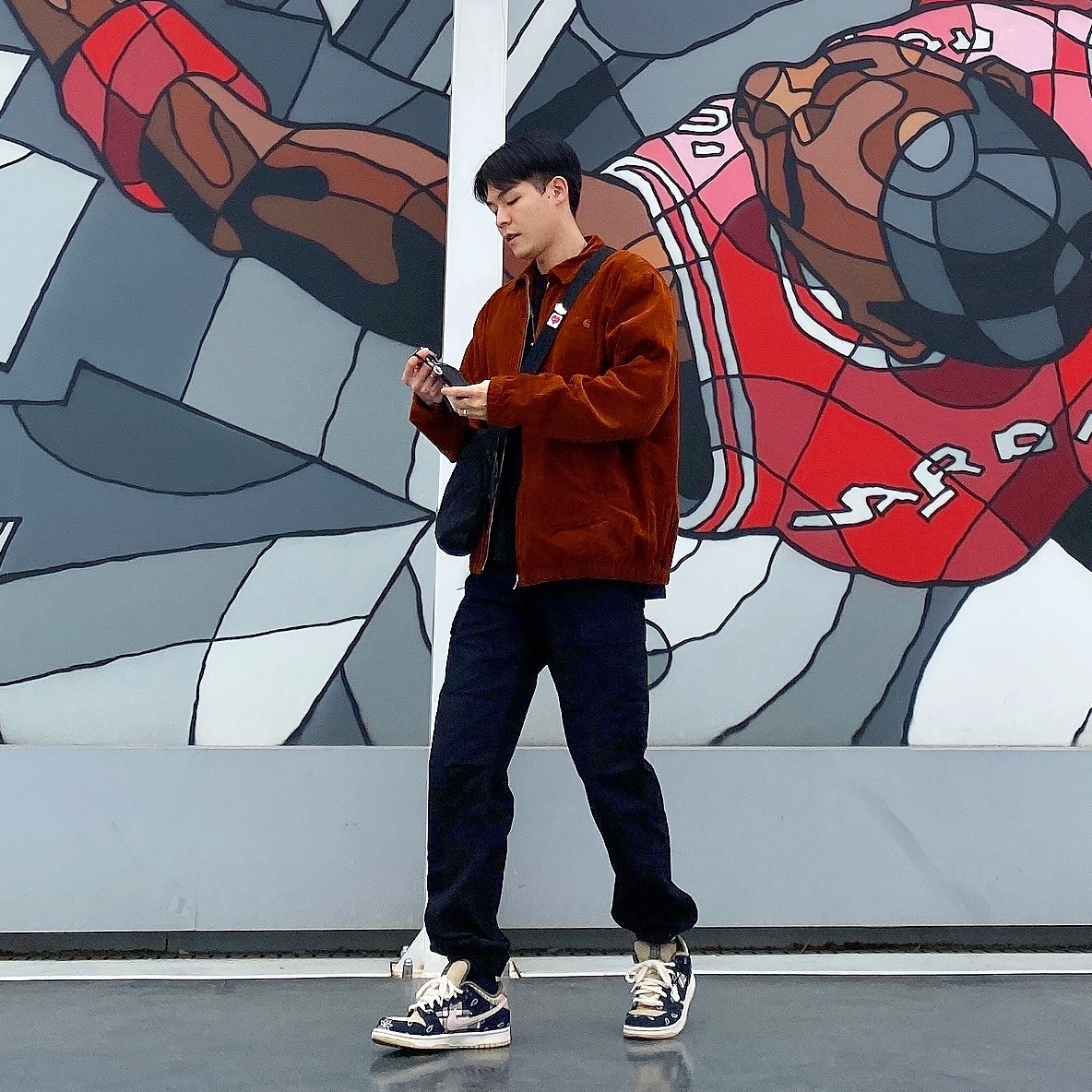 Nike x Travis Scott SB Dunk Low 착용 스타일