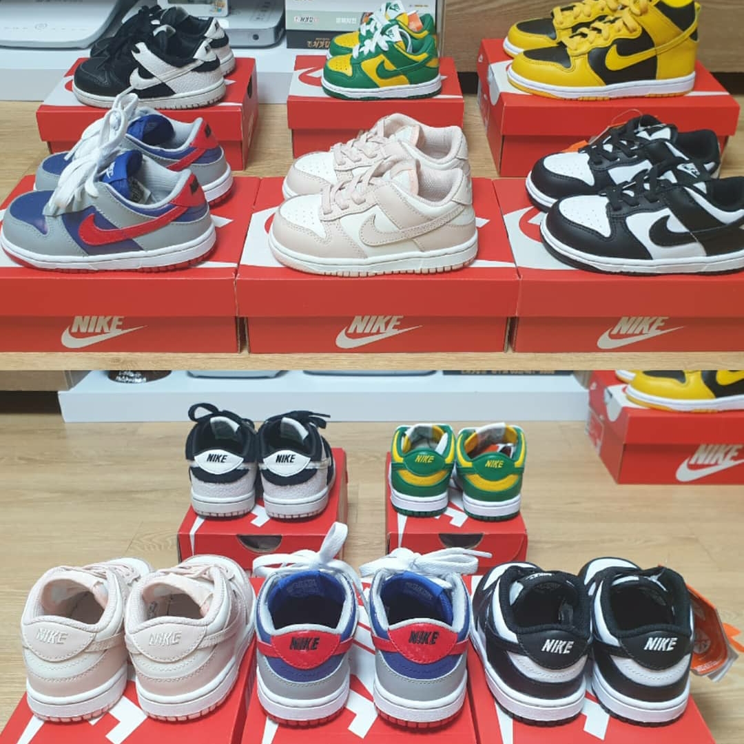 (TD) Nike Dunk Low Orange Pearl, (TD) Nike Dunk Low Black 착용 스타일 - 2